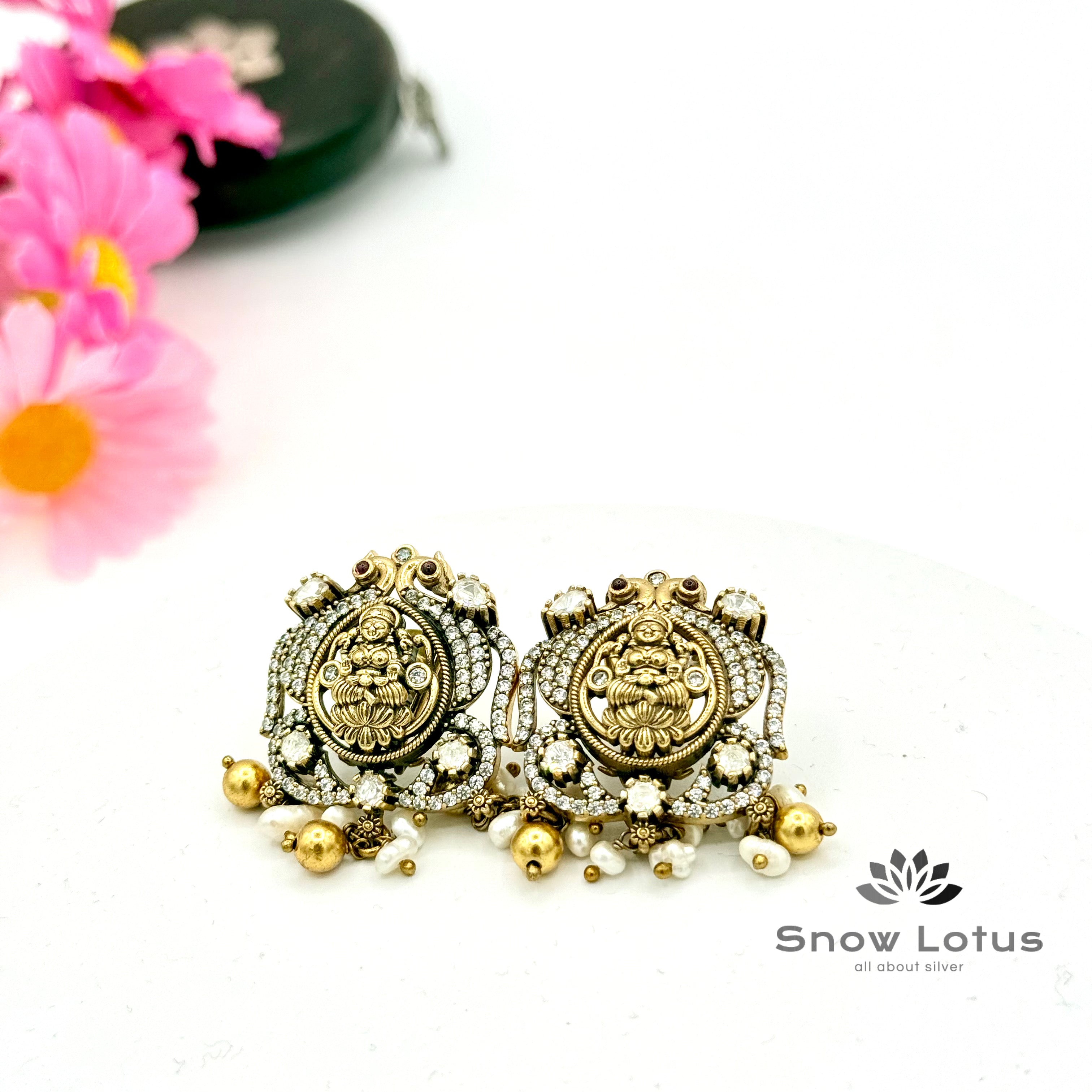 Enchanting Lakshmi Moissanite Studs