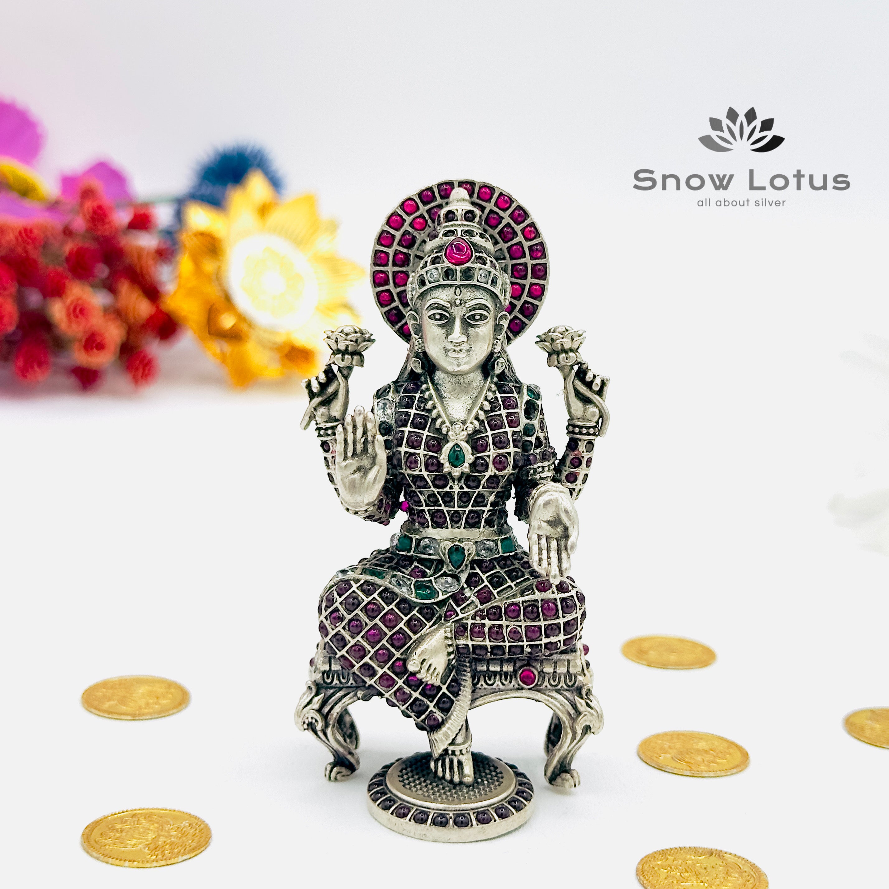 Antique Ruby idol Lakshmi