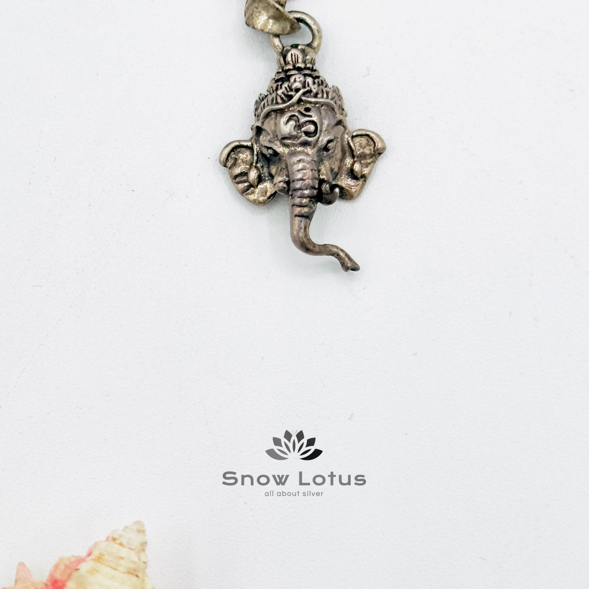 8.0 Ganesh Face Pendent 925