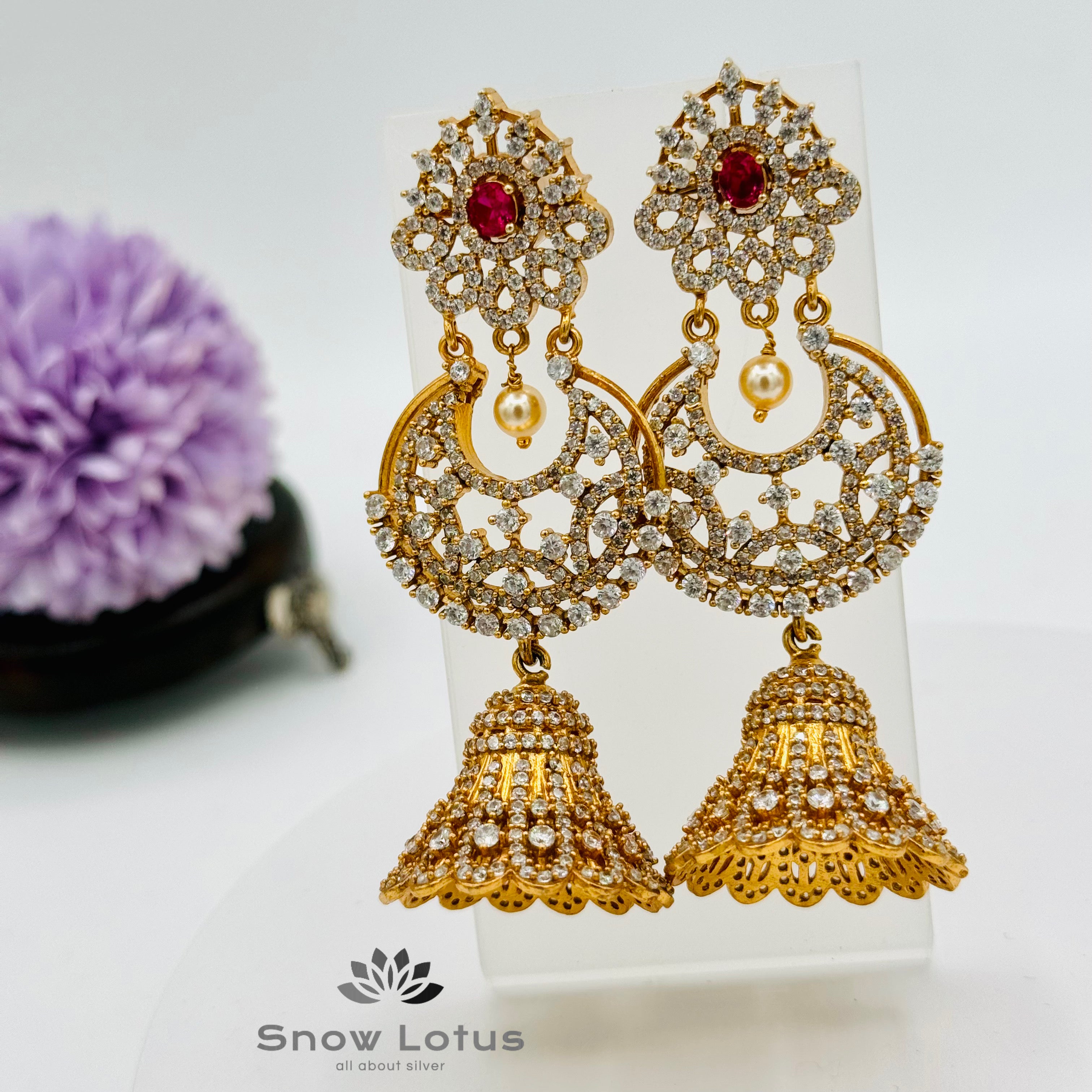 Resplendent CZ Jhumka