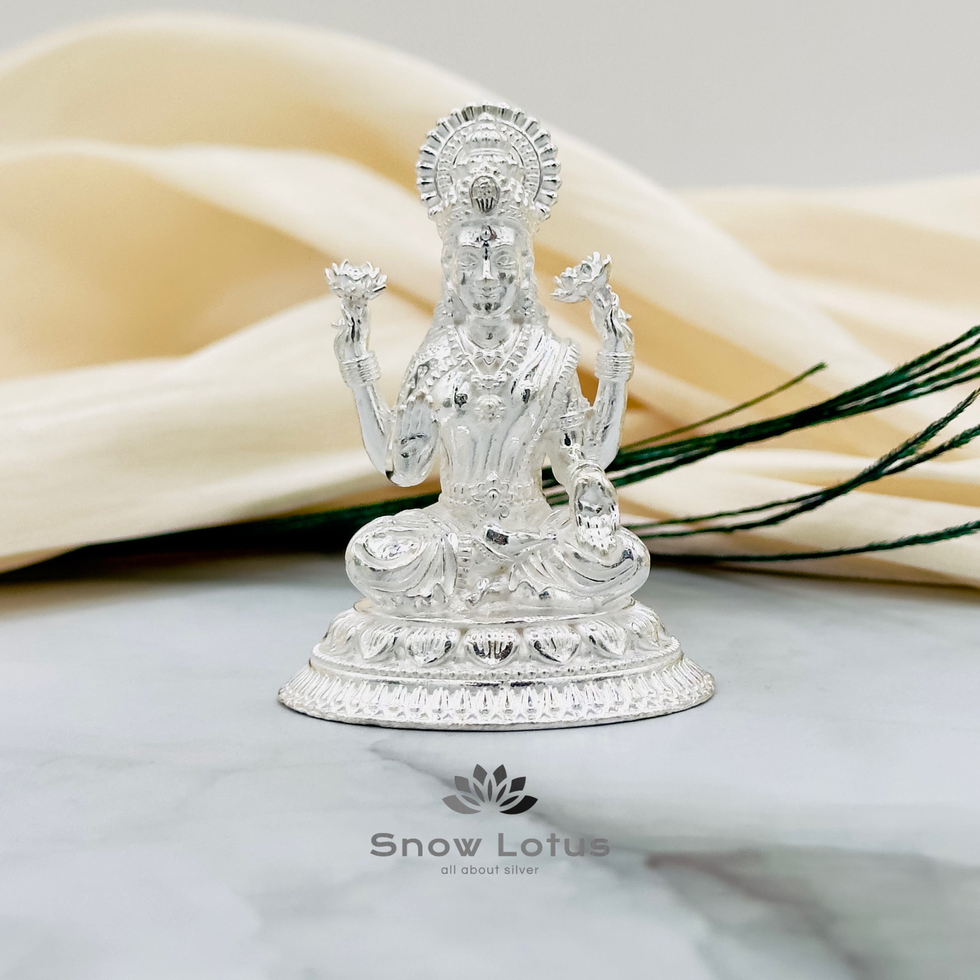 Silver Lakshmi 3D