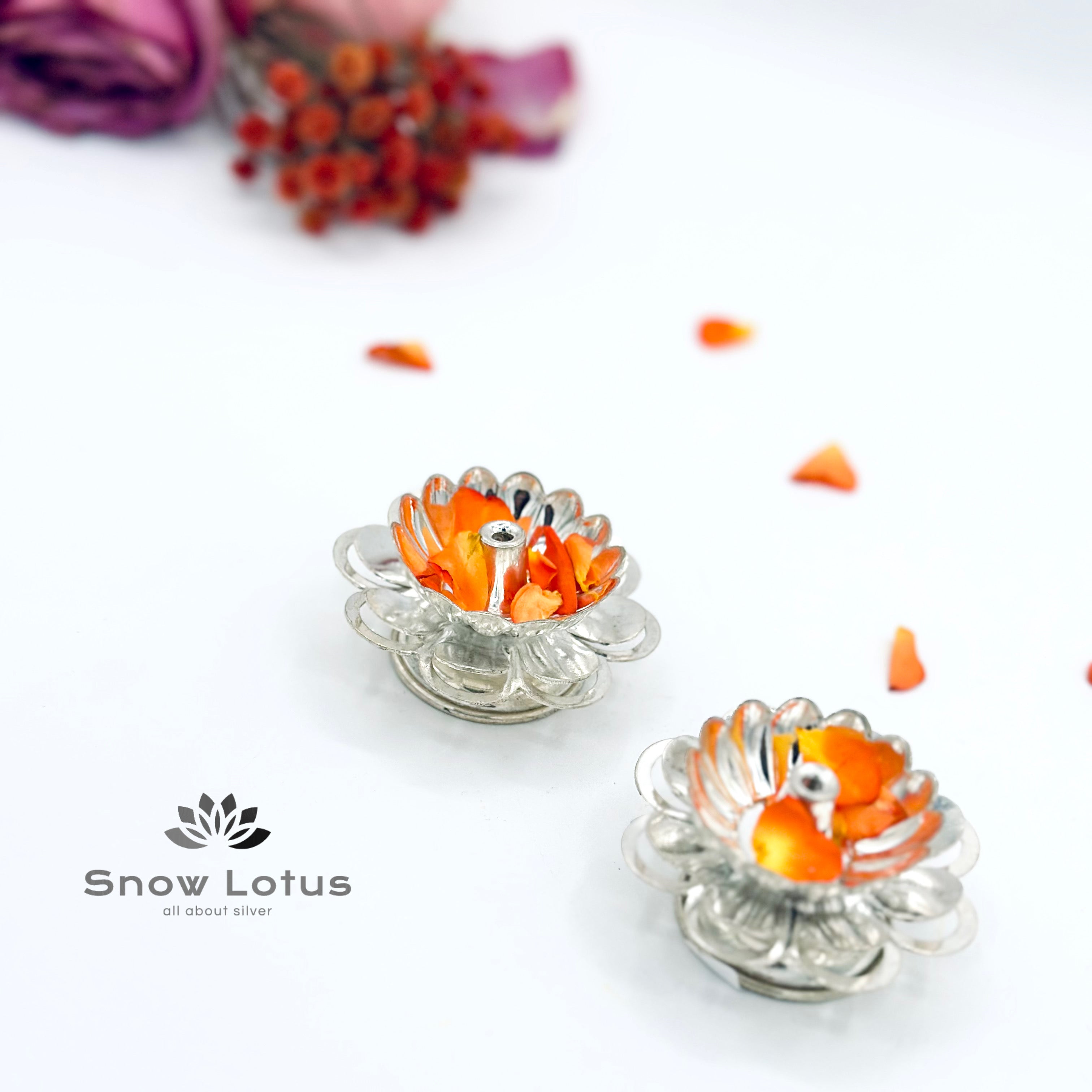 Layered Flower Diyas