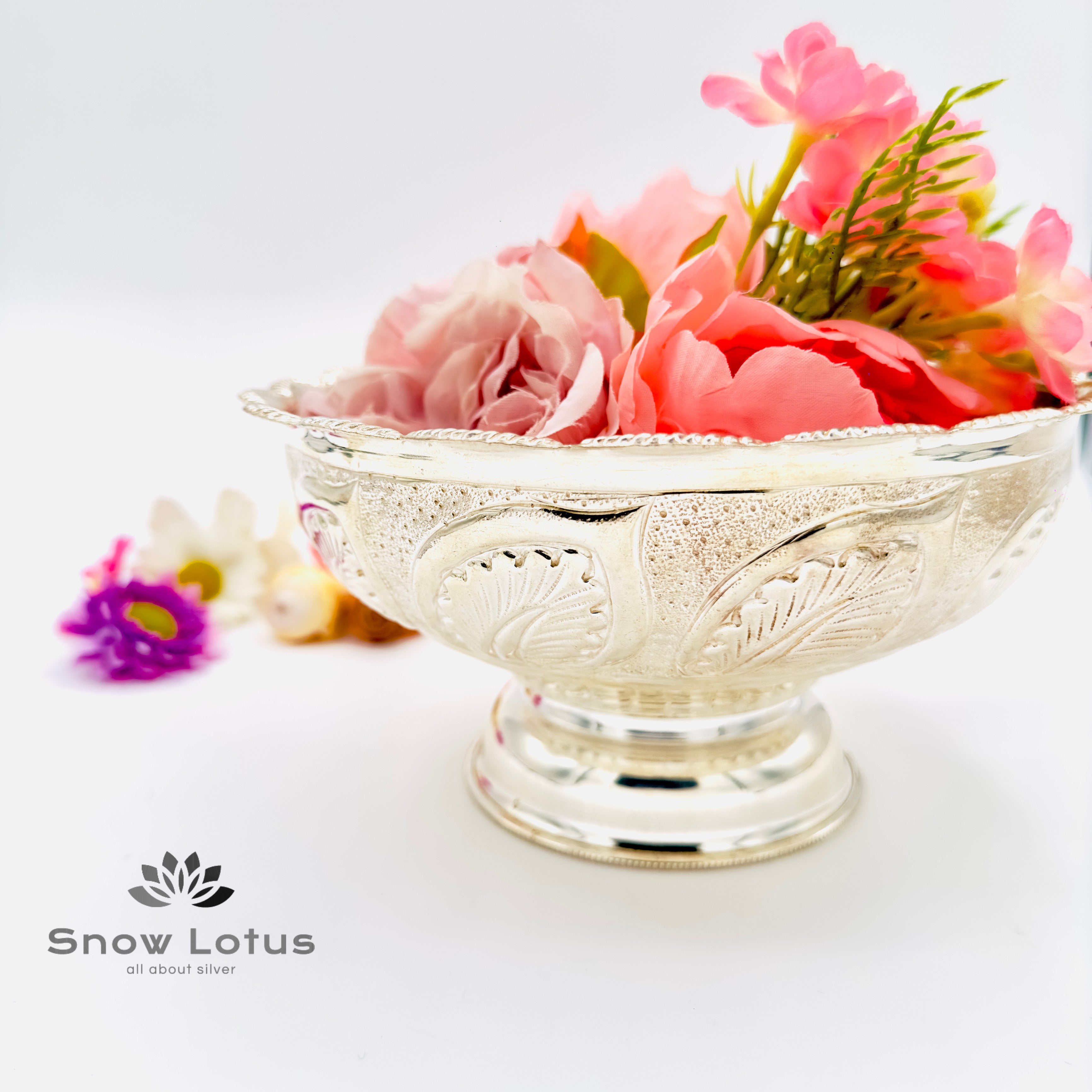 Nakshi Pooja Bowl with Stand