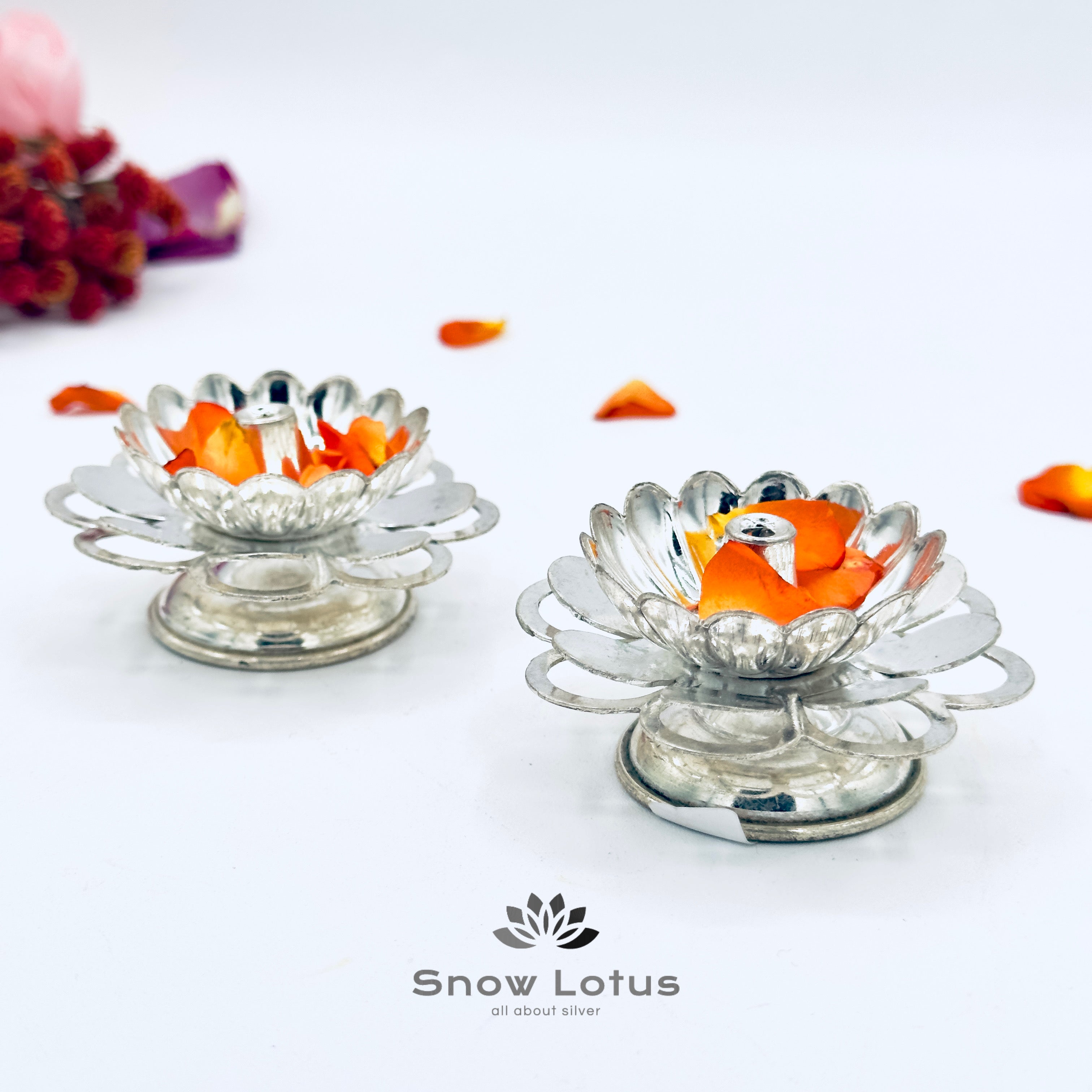 Layered Flower Diyas