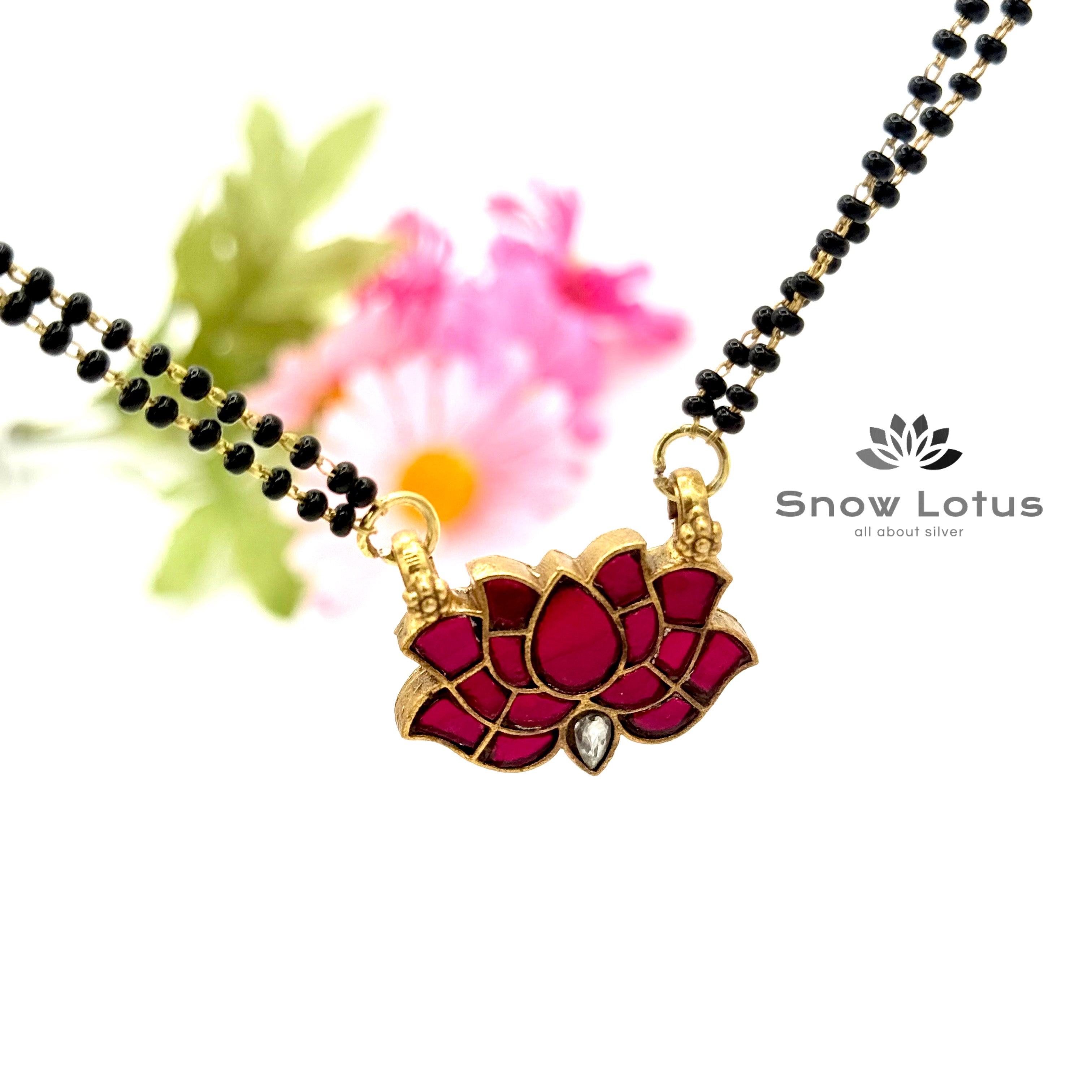 Gorgeous Lotus mangalsutra