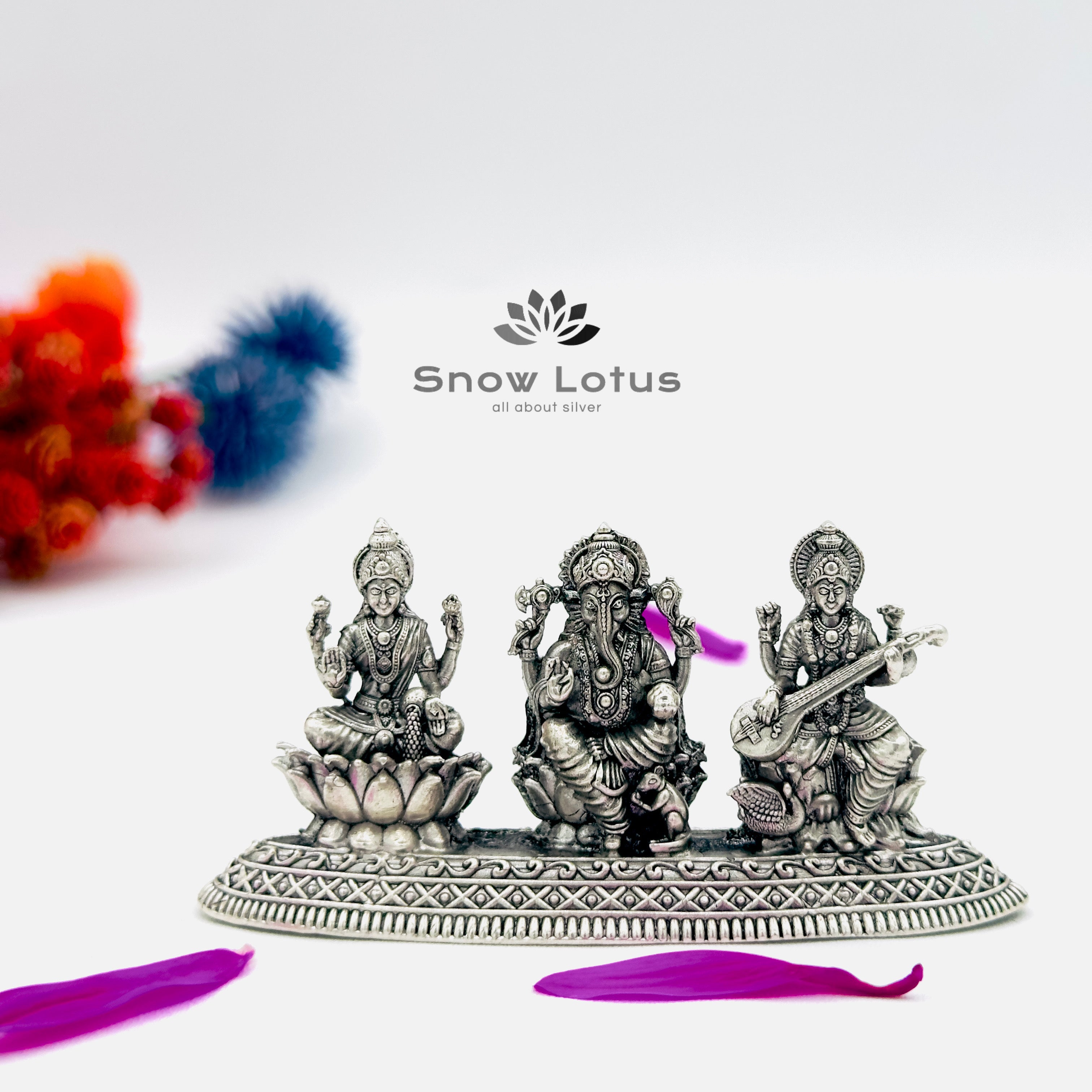 Antique Ganesh, Lakshmi, and Saraswathi