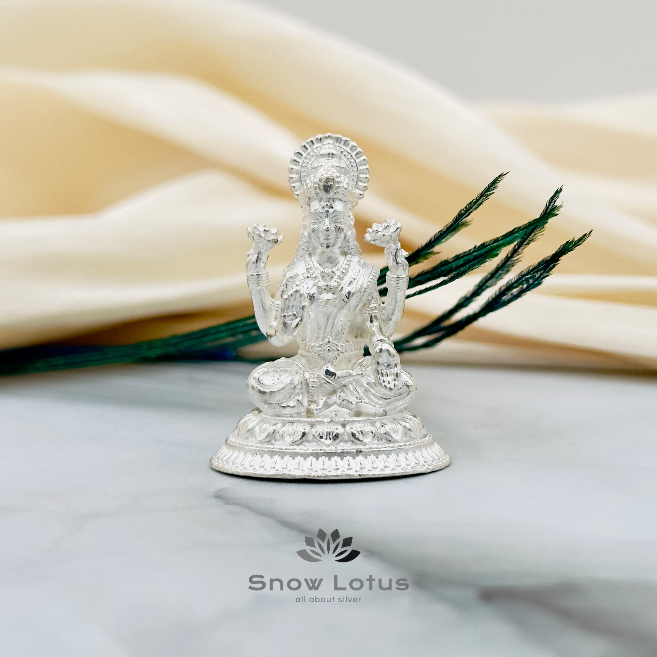 Silver Lakshmi 3D