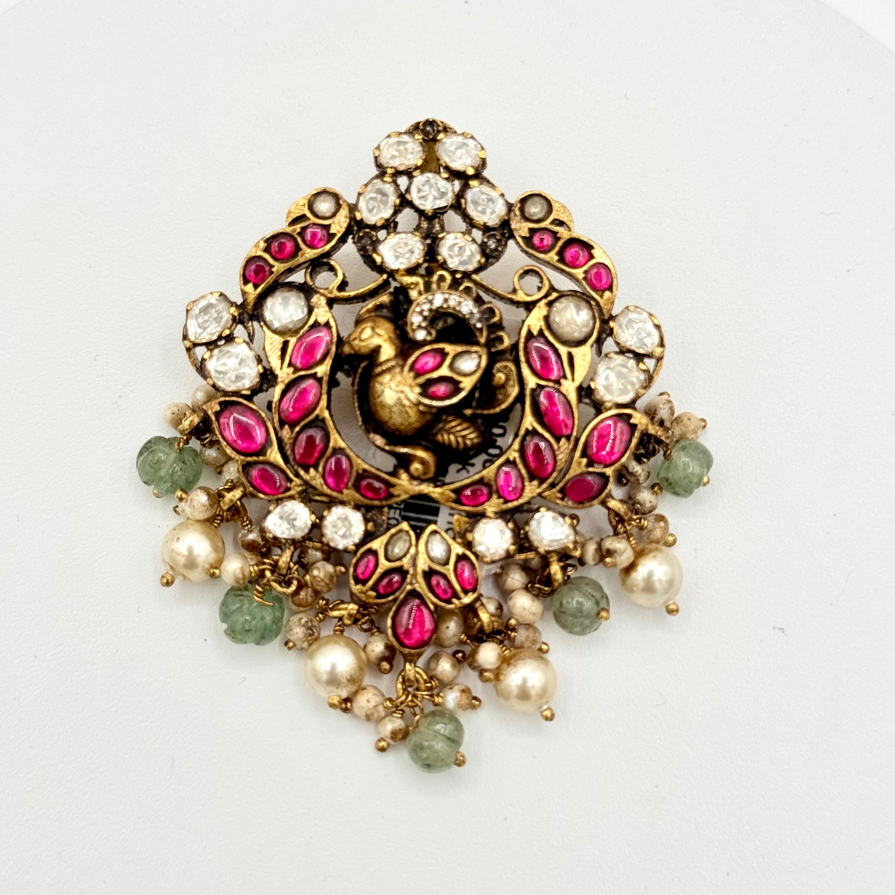 Peacock Kundan Pendent