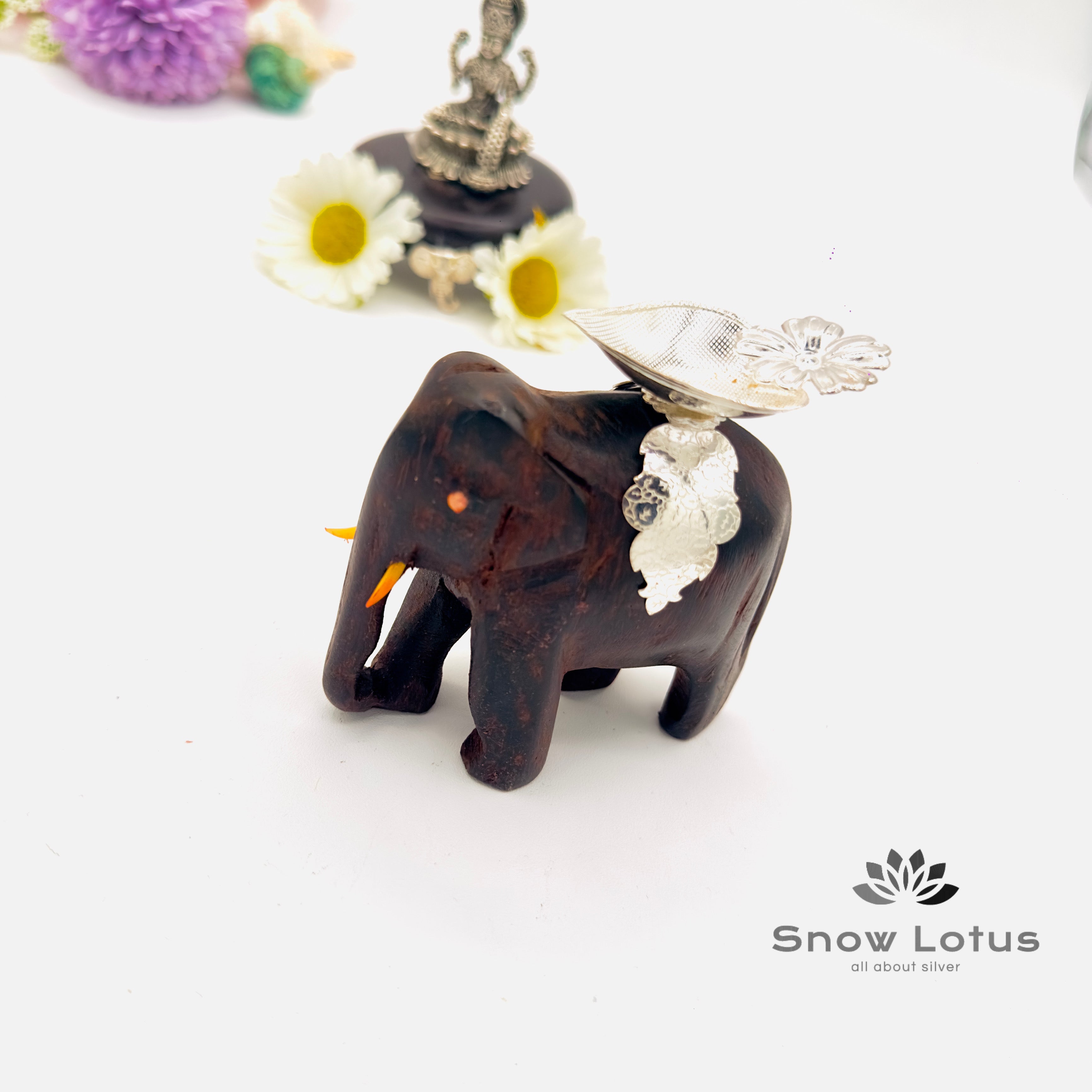 Rosewood Elephant Diyas