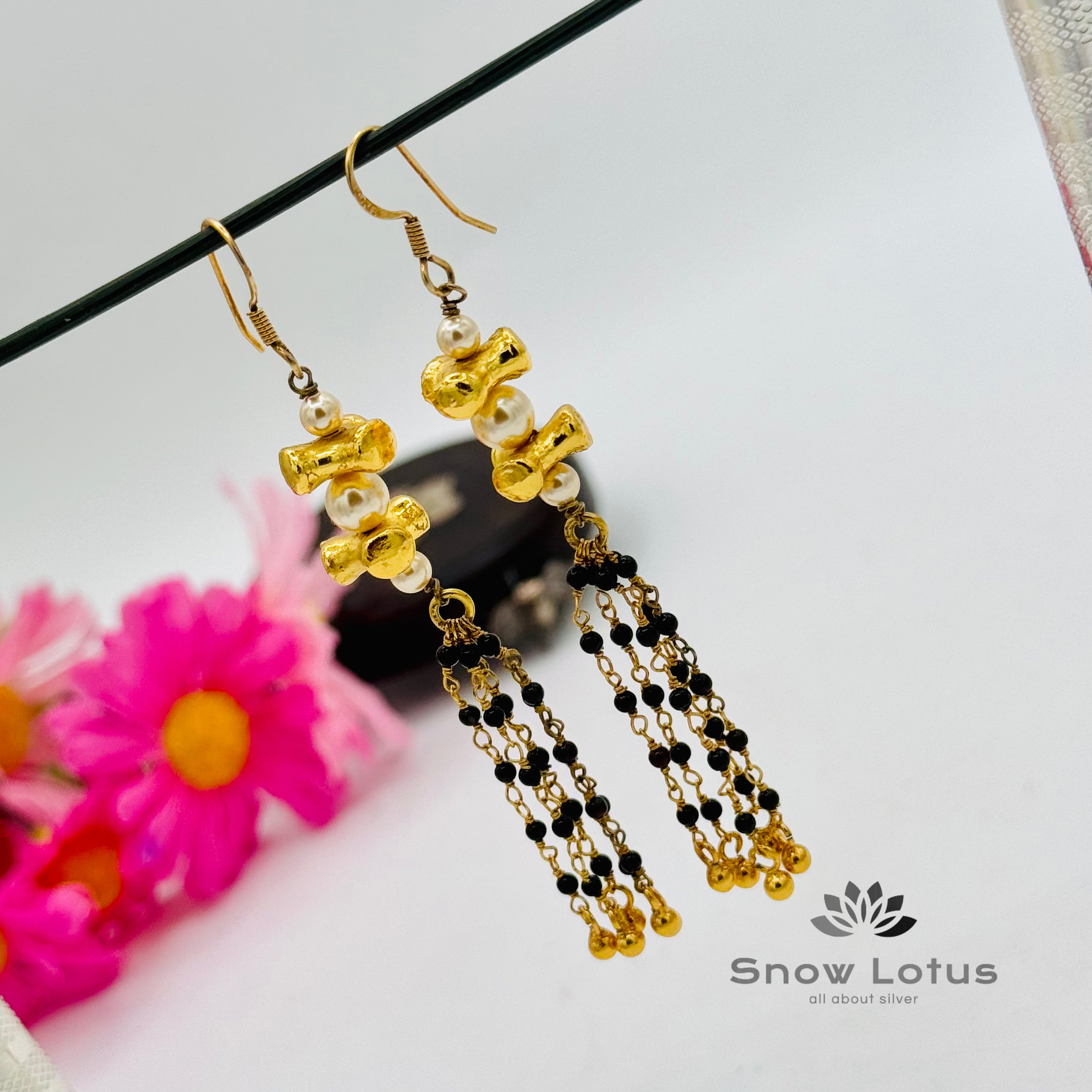 Black Beaded Hangings