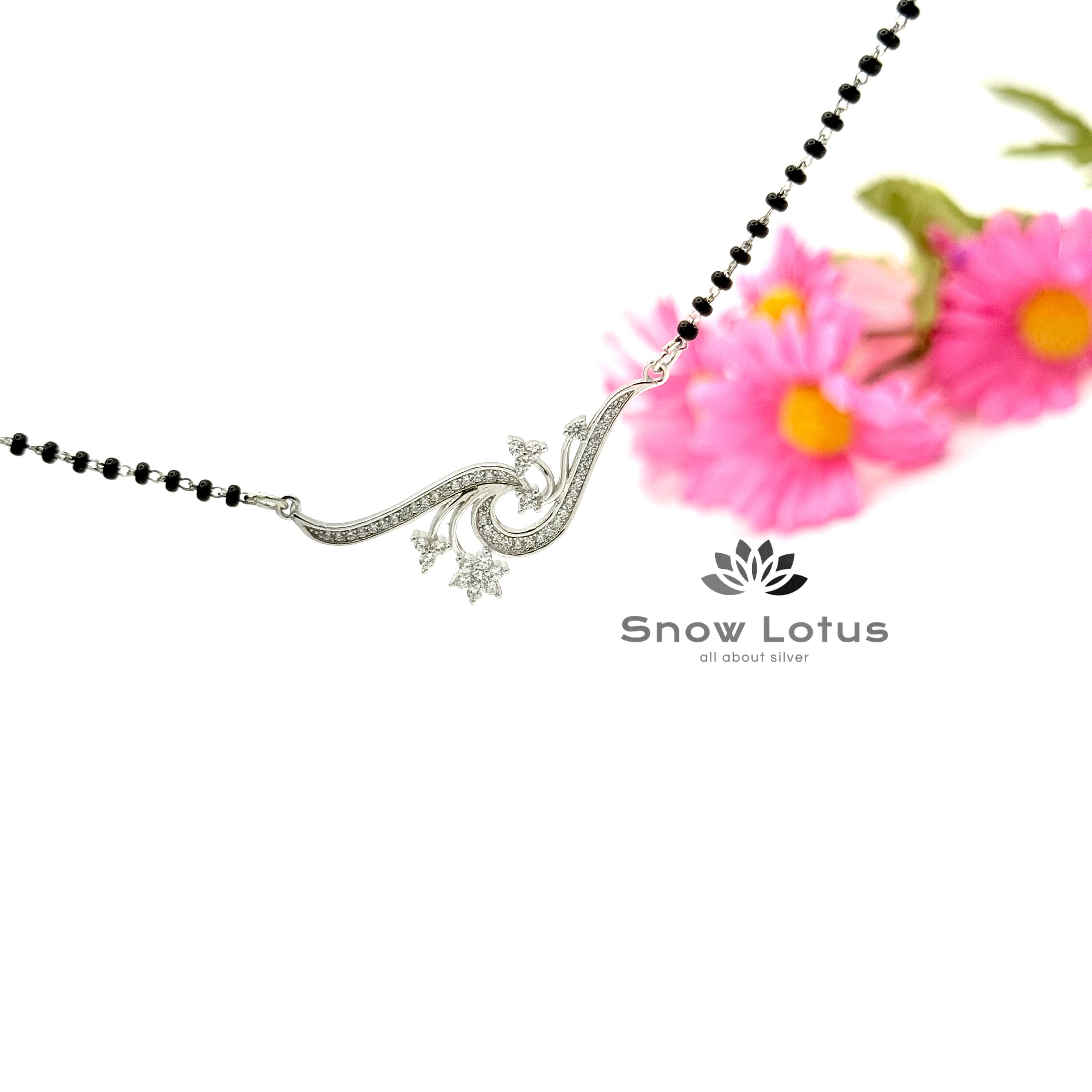 Classy CZ Mangalsutra with earrings