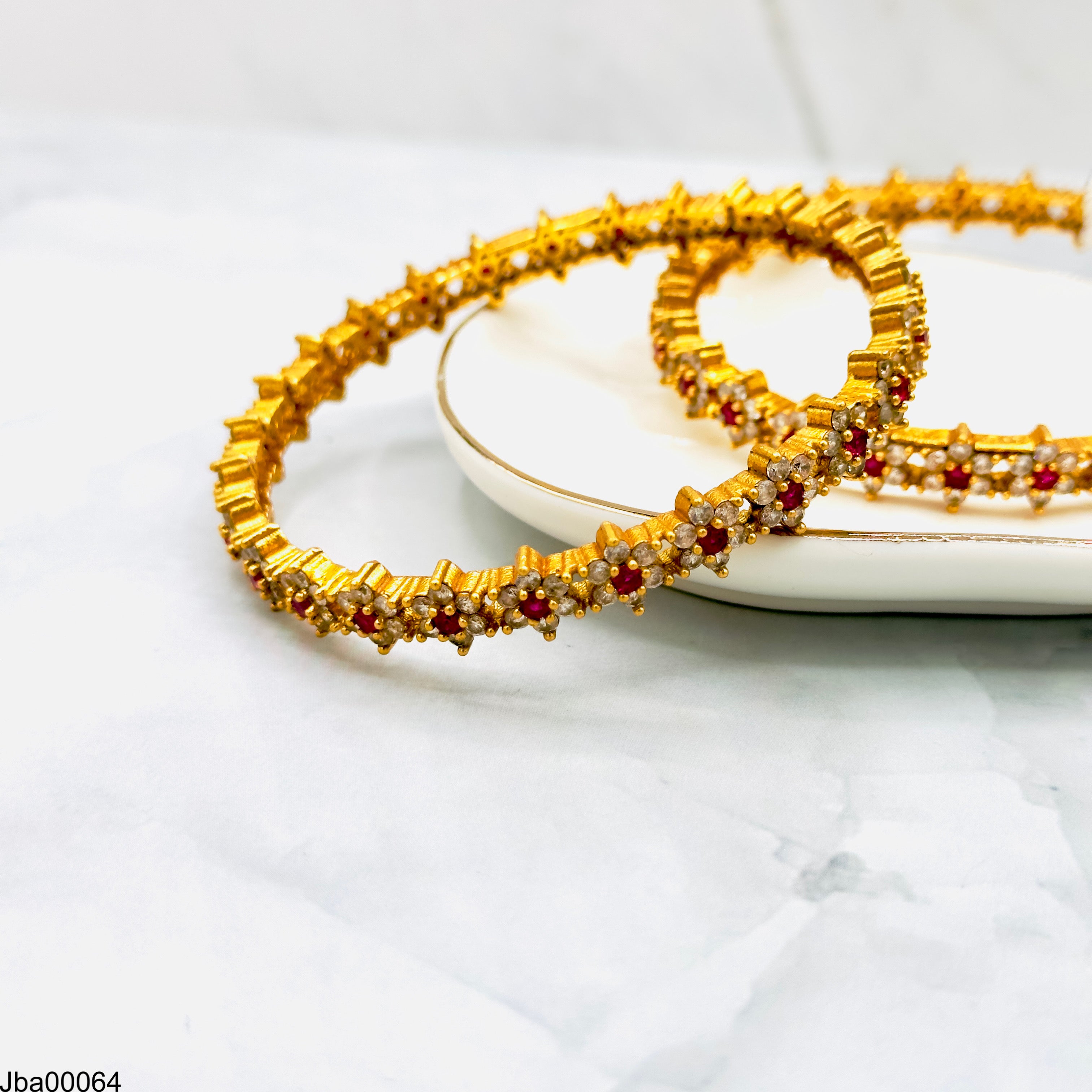 Floral CZ Bangle 2.6