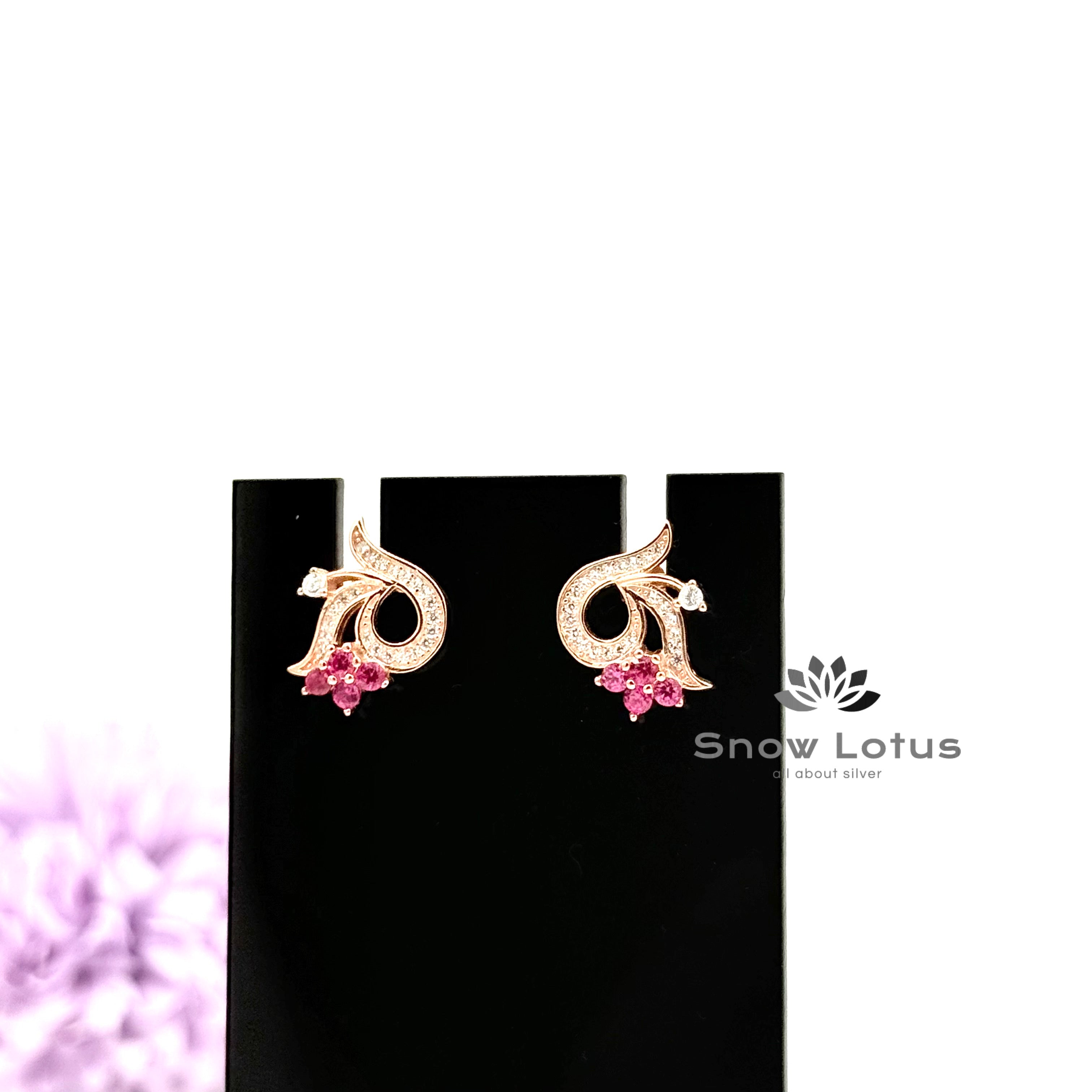 Pretty Pink Mangalsutra with earrings