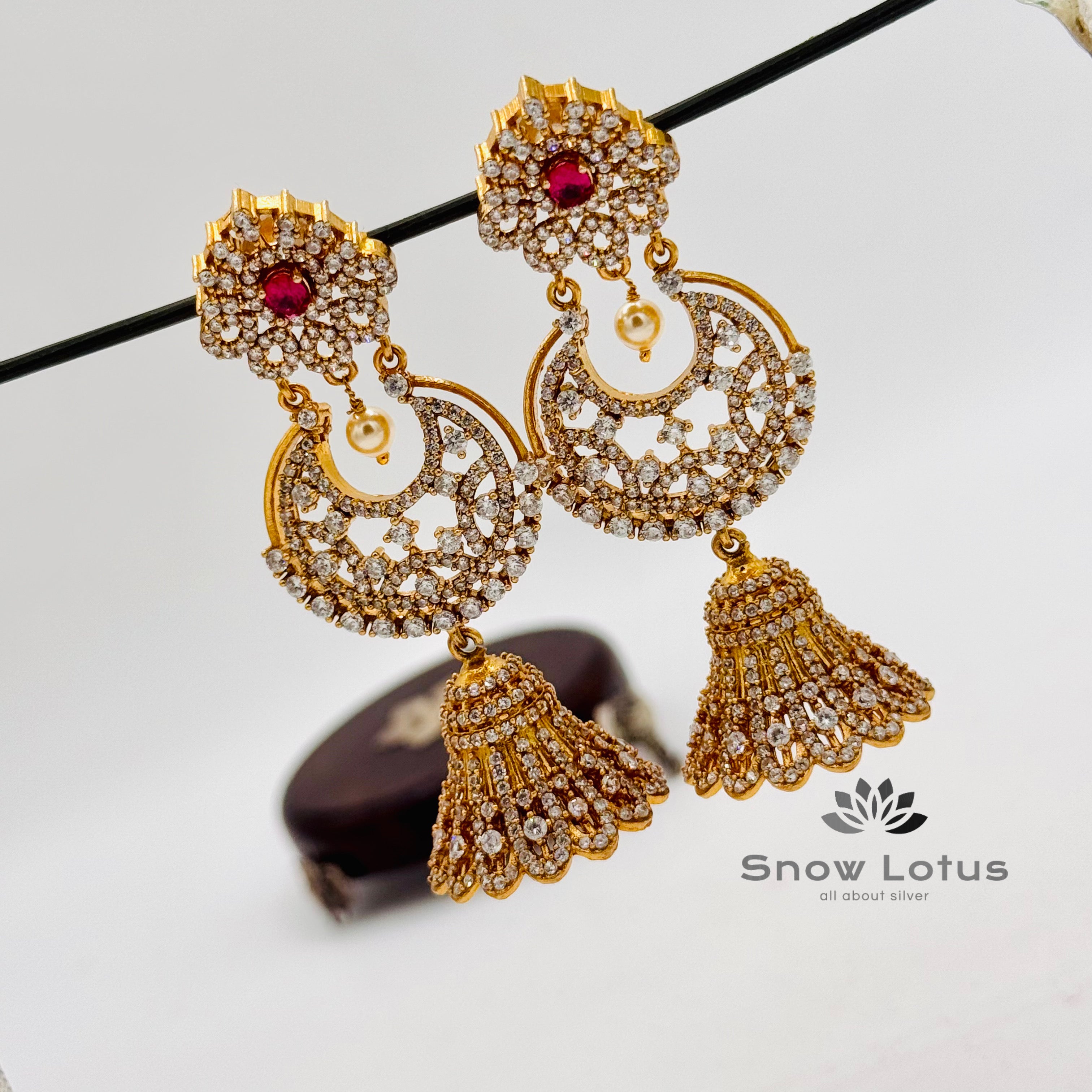 Resplendent CZ Jhumka