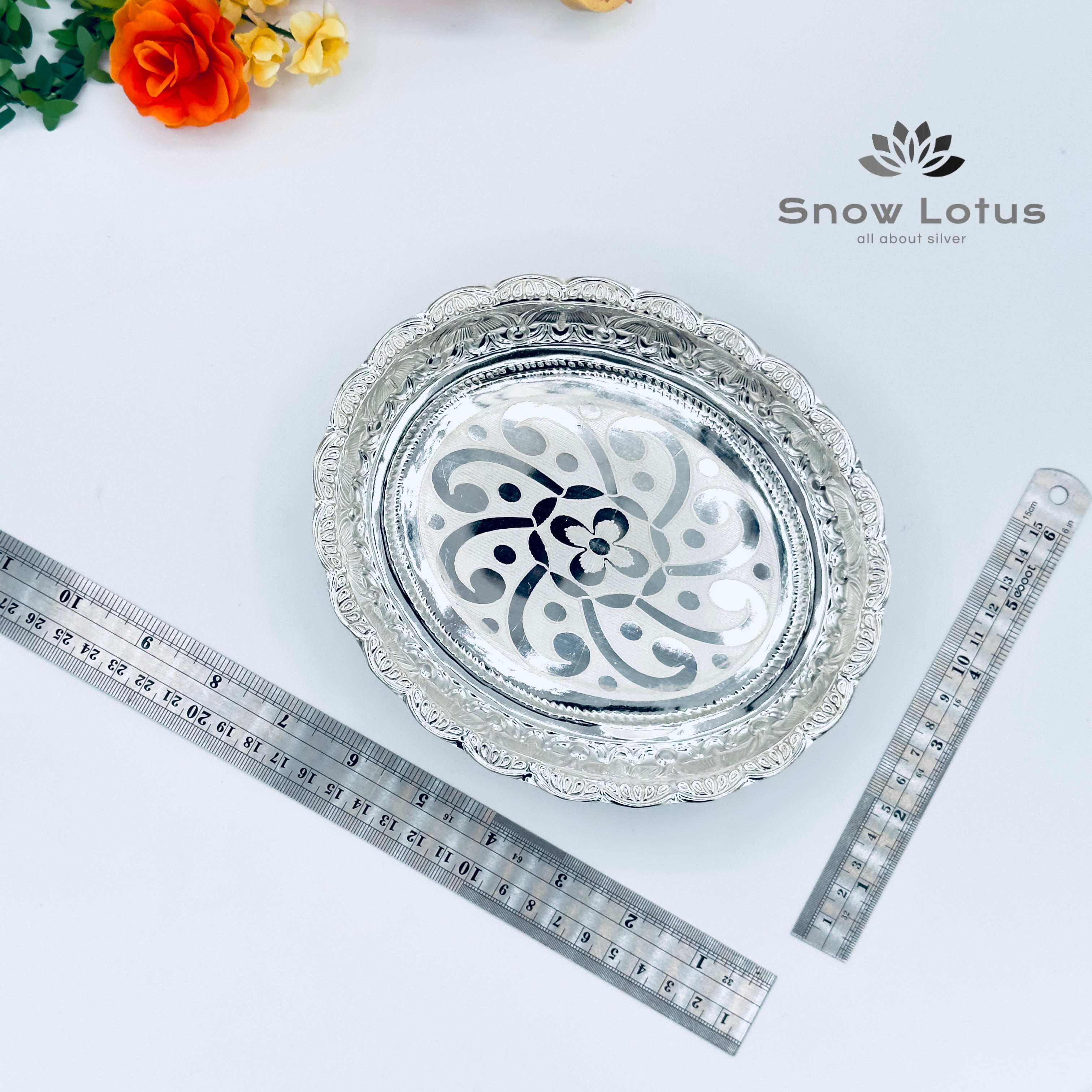 Pooja Plate (Oval shape)