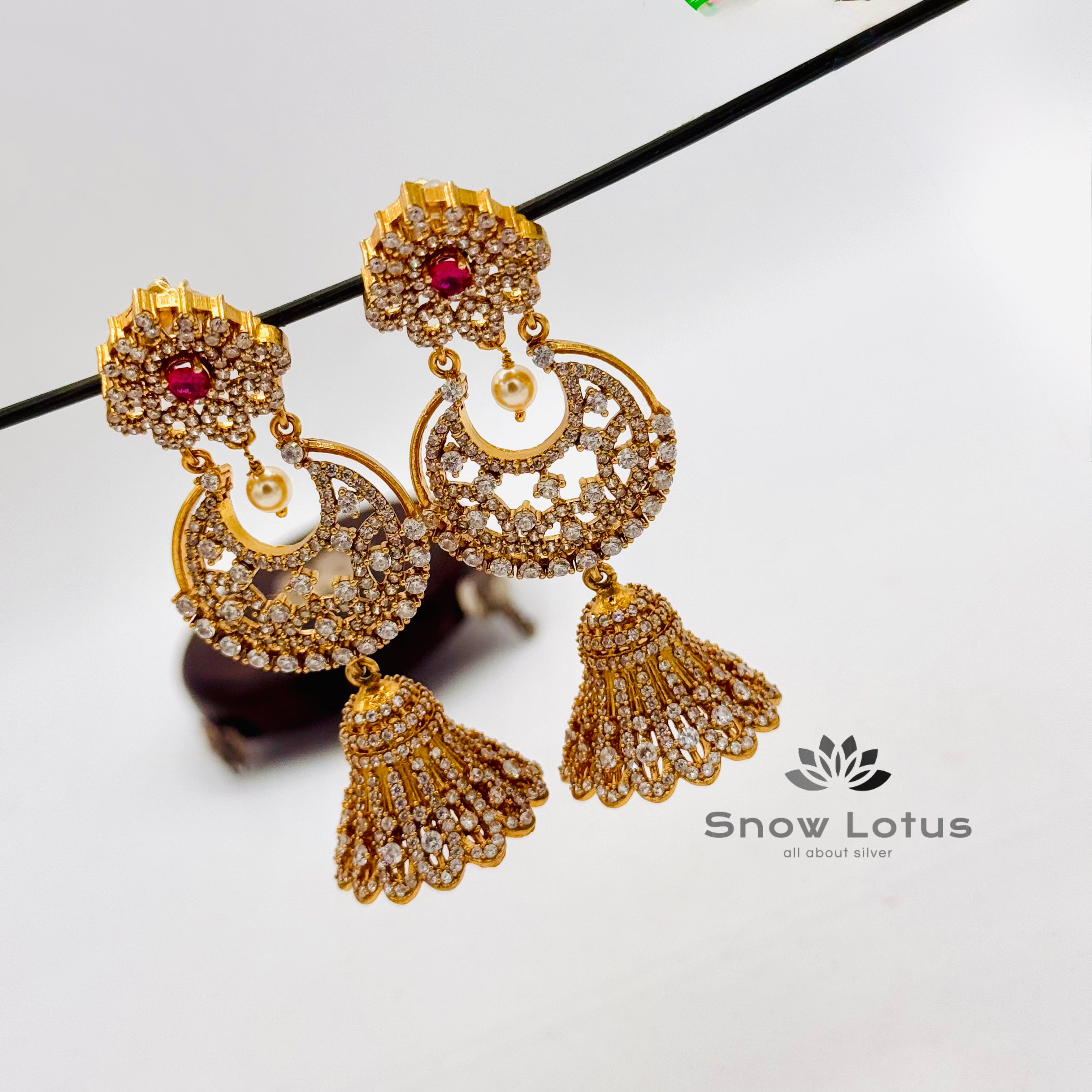 Resplendent CZ Jhumka