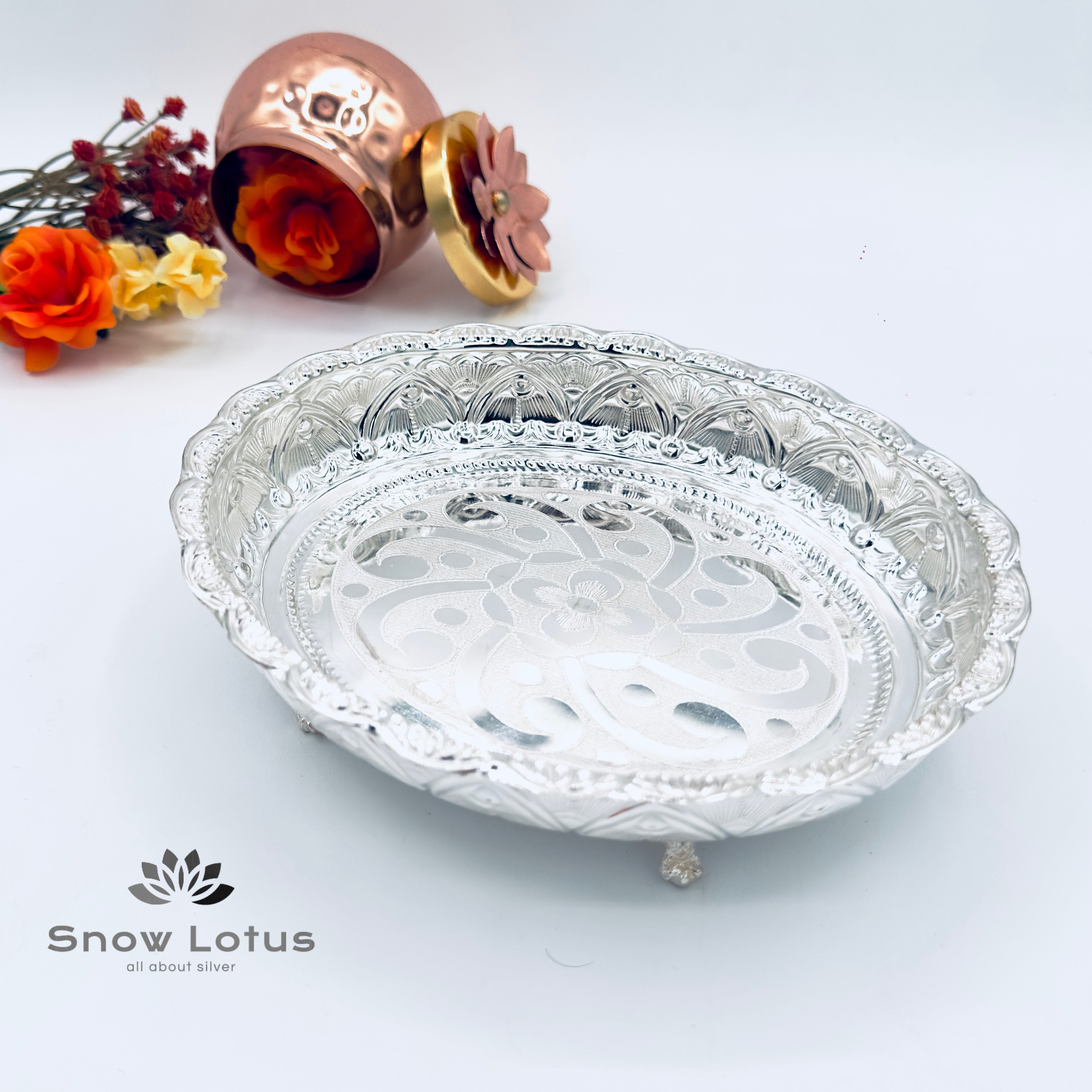 Pooja Plate (Oval shape)