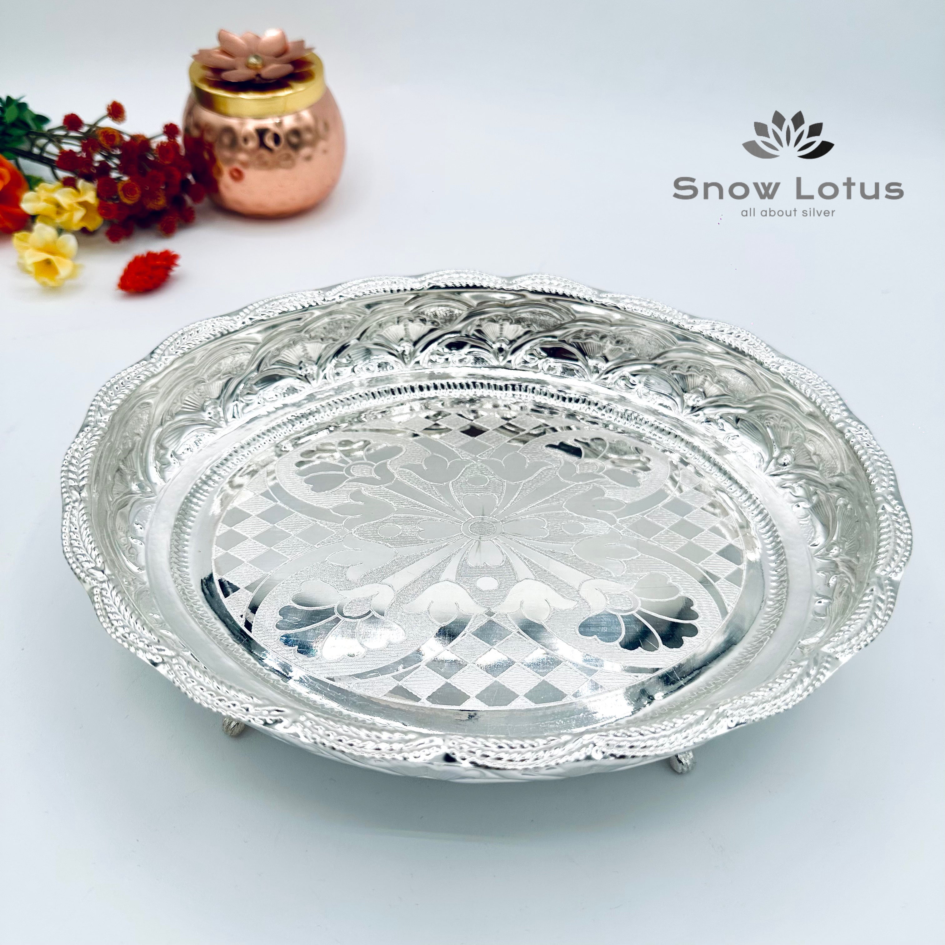 Pooja Plate (Oval shape)