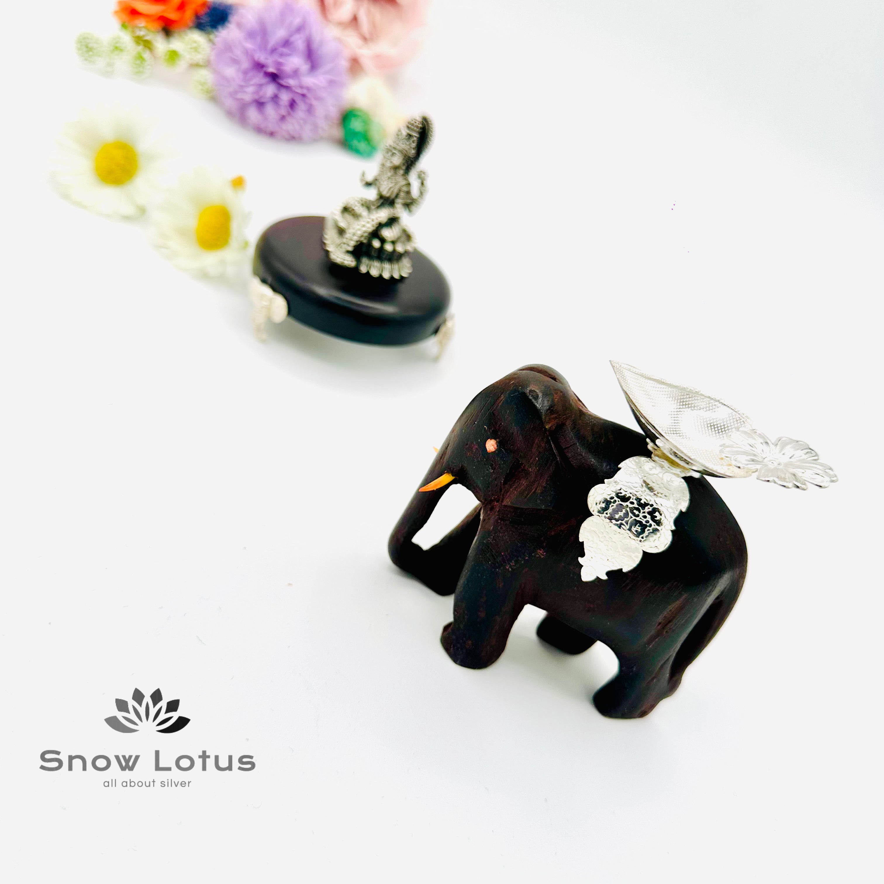 Rosewood Elephant Diyas