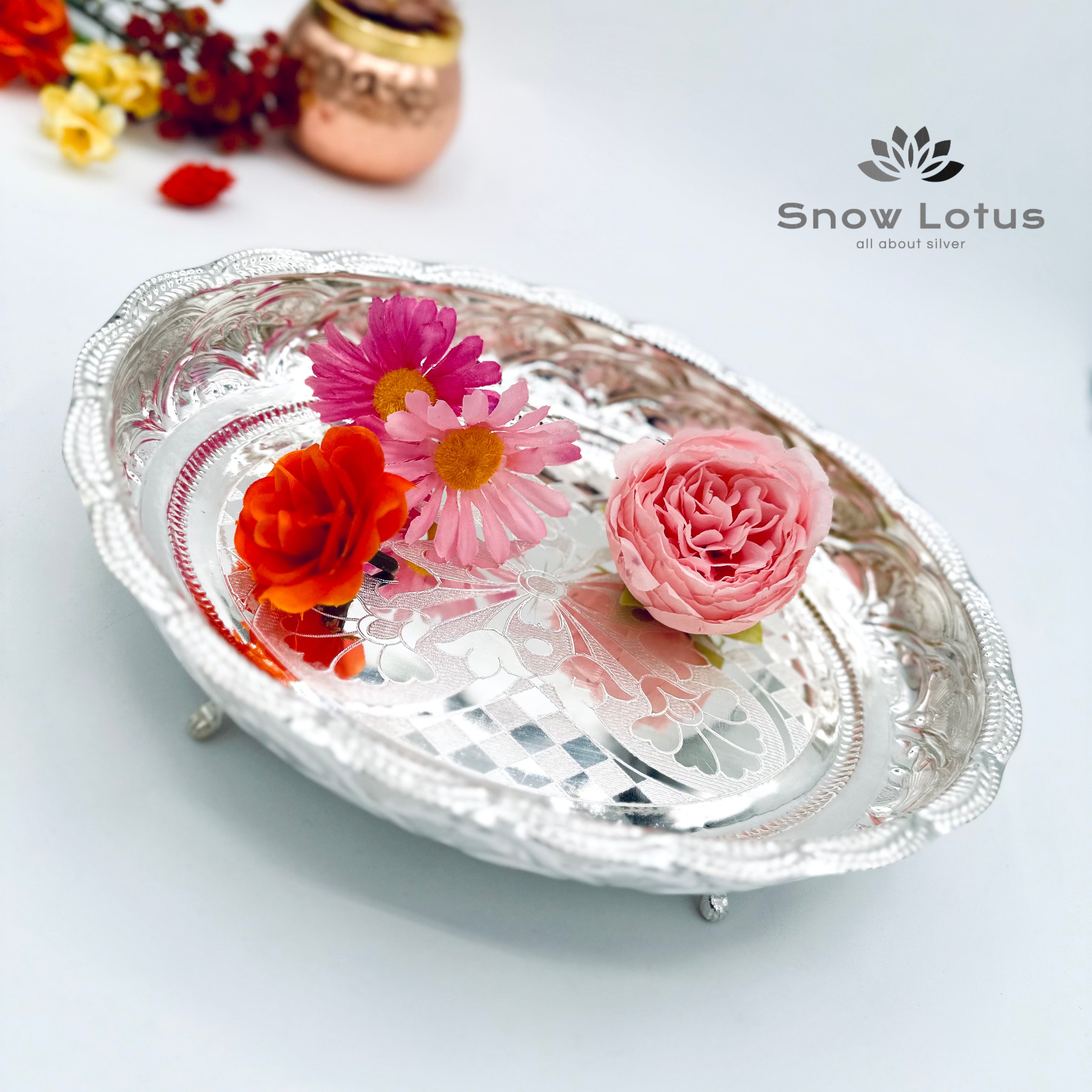 Pooja Plate (Oval shape)