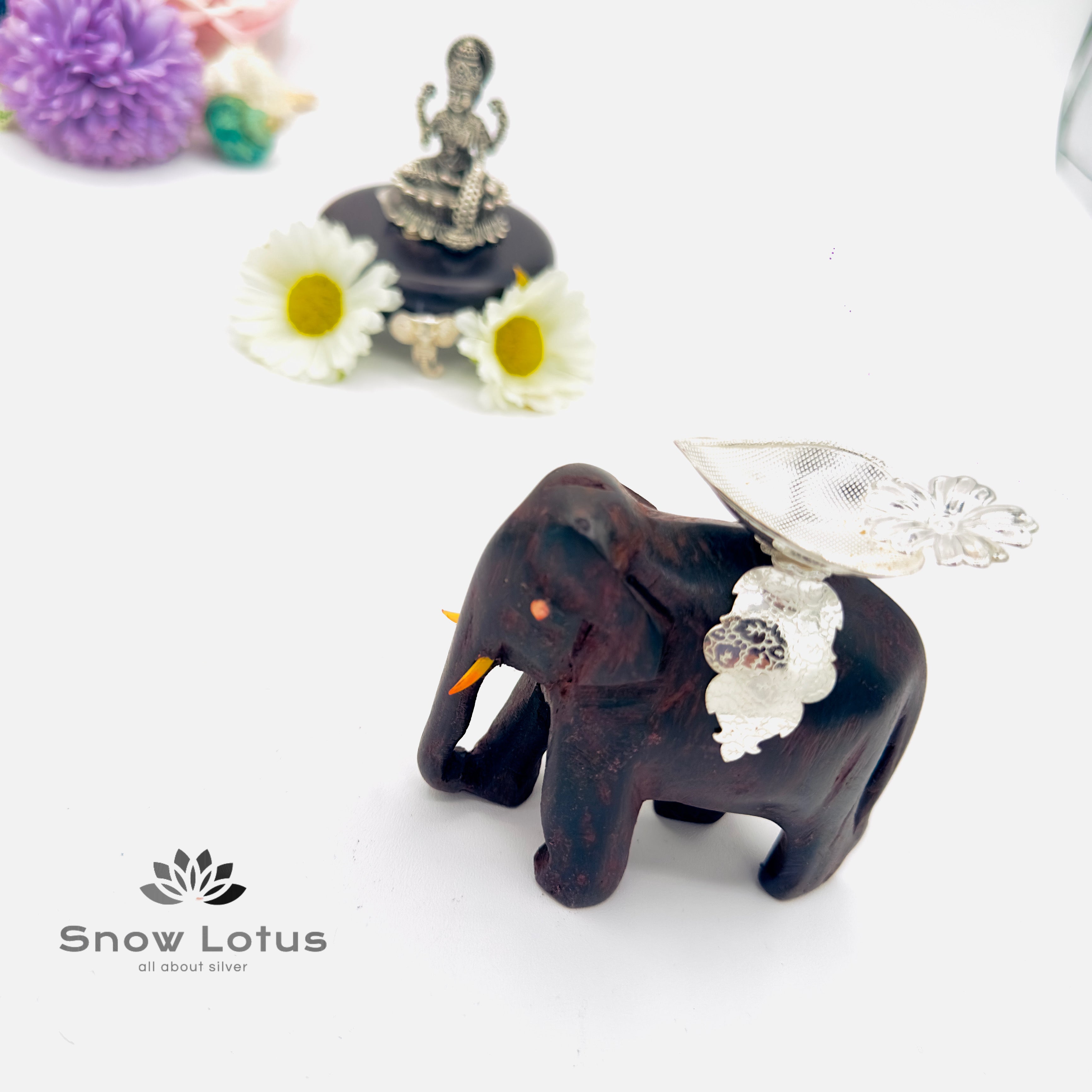 Rosewood Elephant Diyas