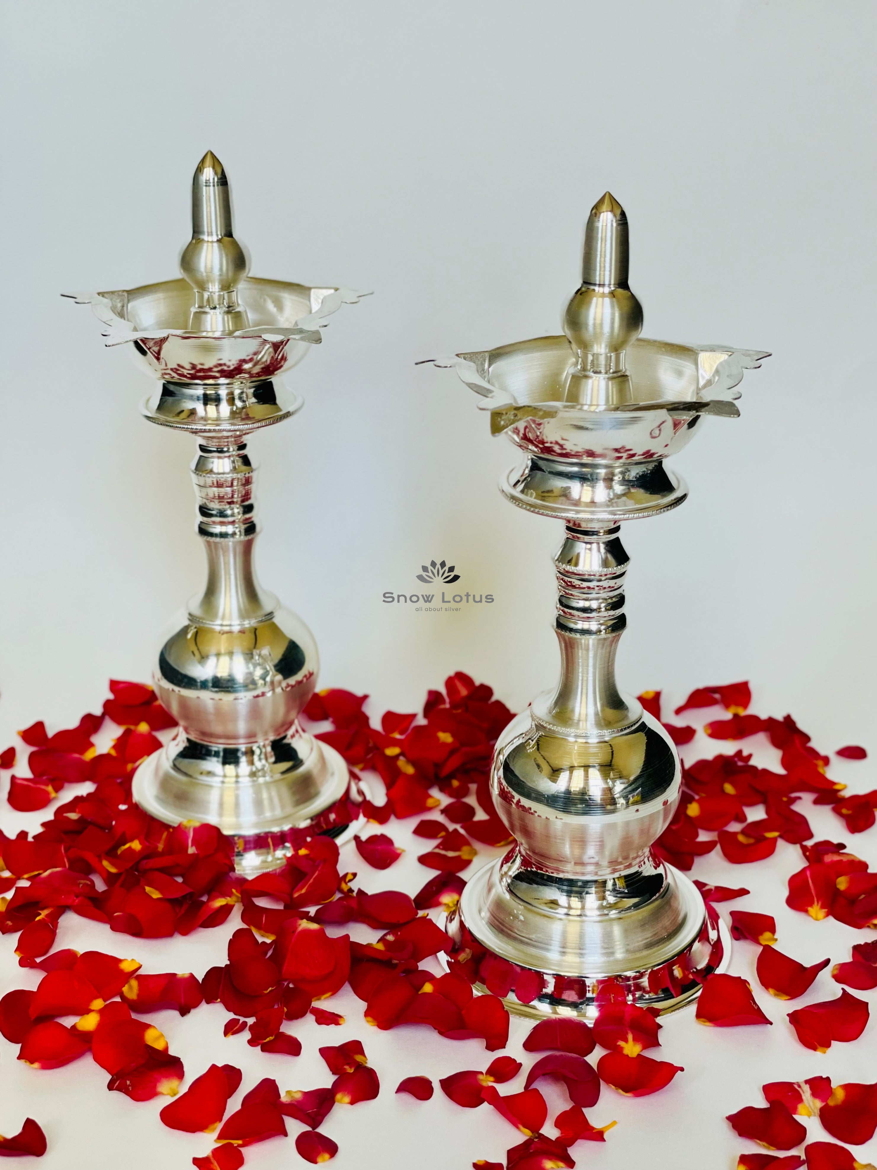 Long Plain Diyas with Bud