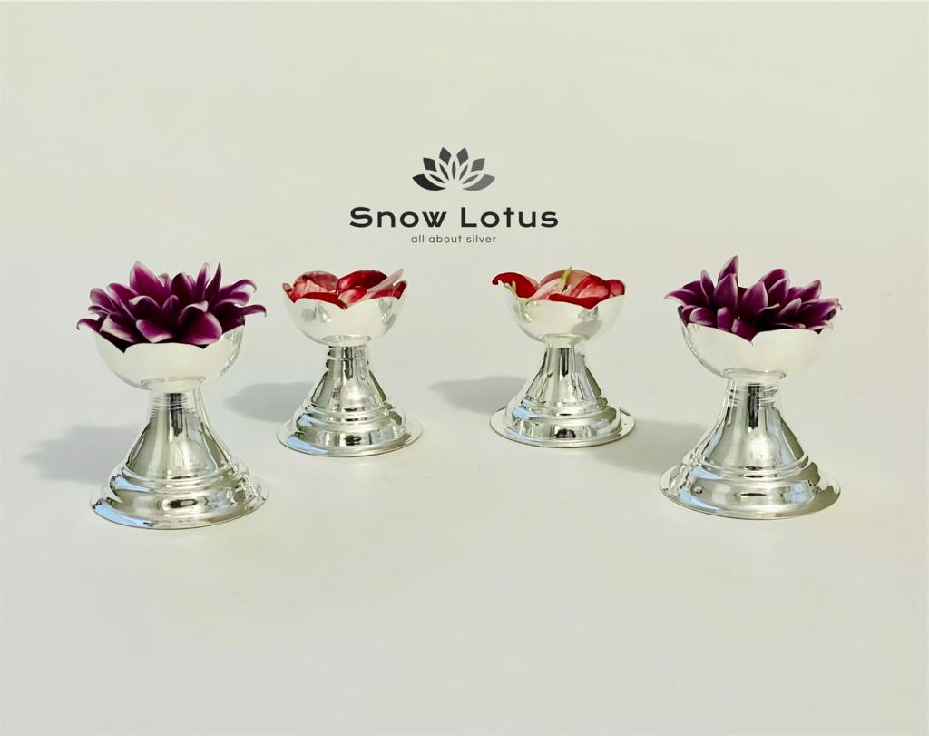 Small Flower Diyas Plain