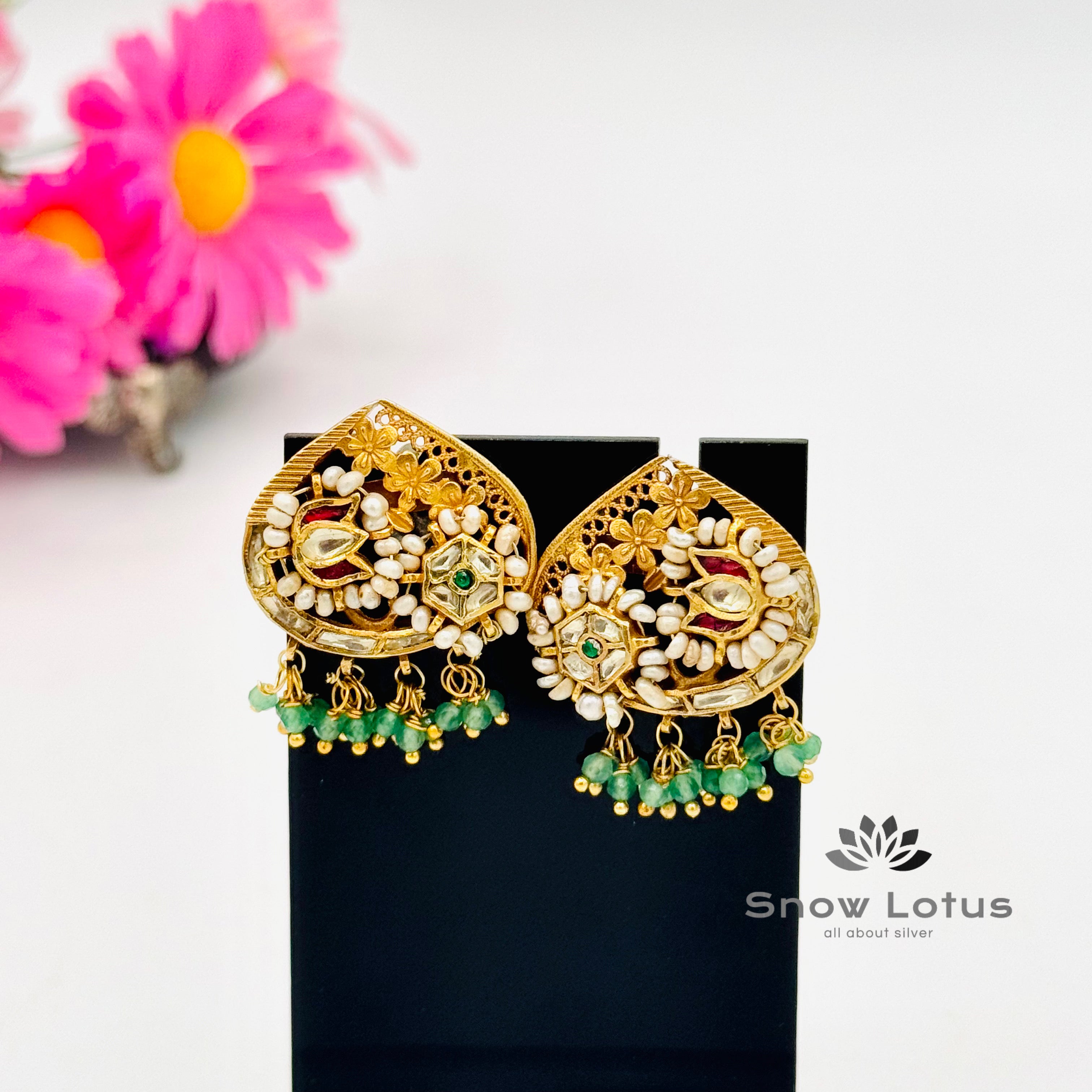 Gorgeous Kundan Studs