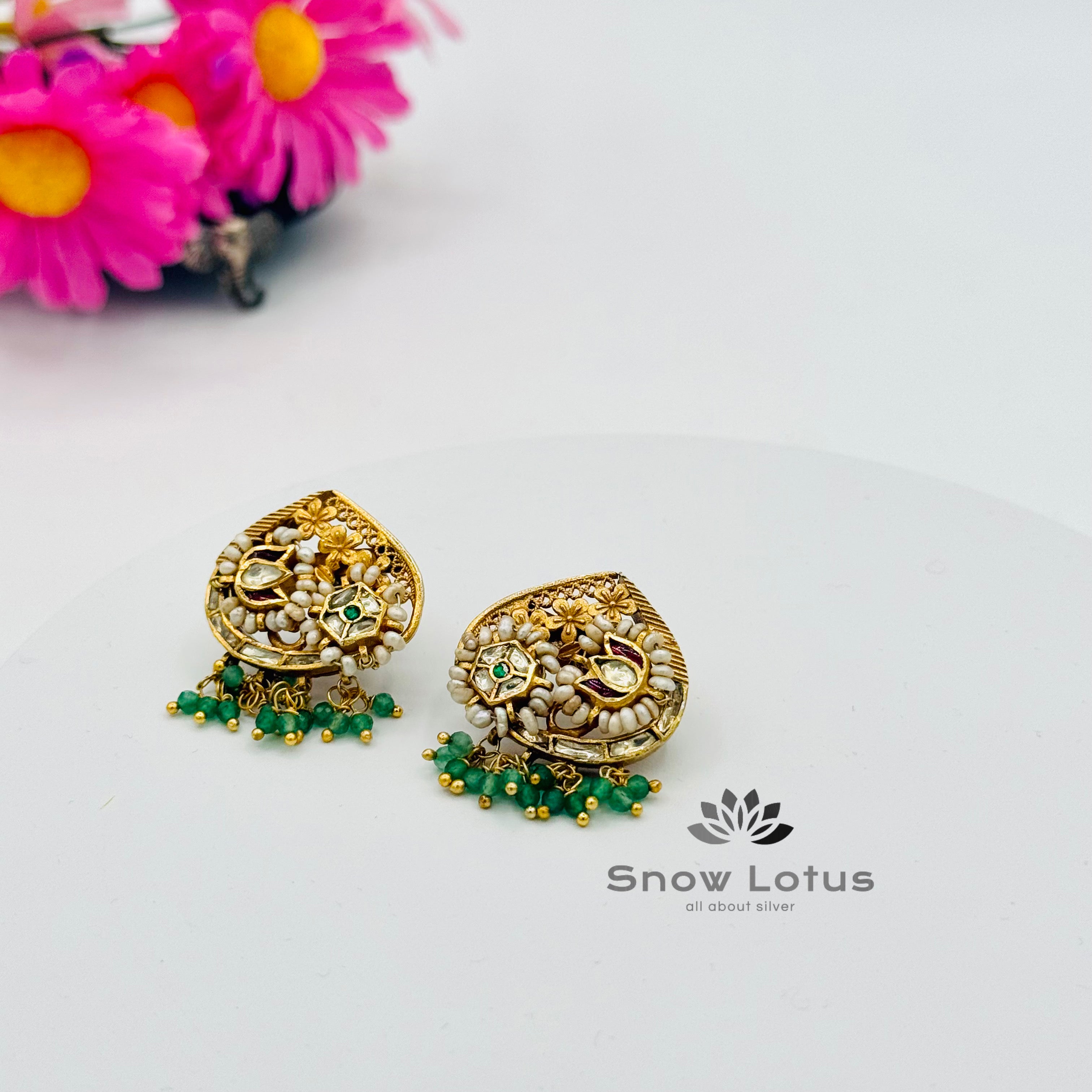 Gorgeous Kundan Studs