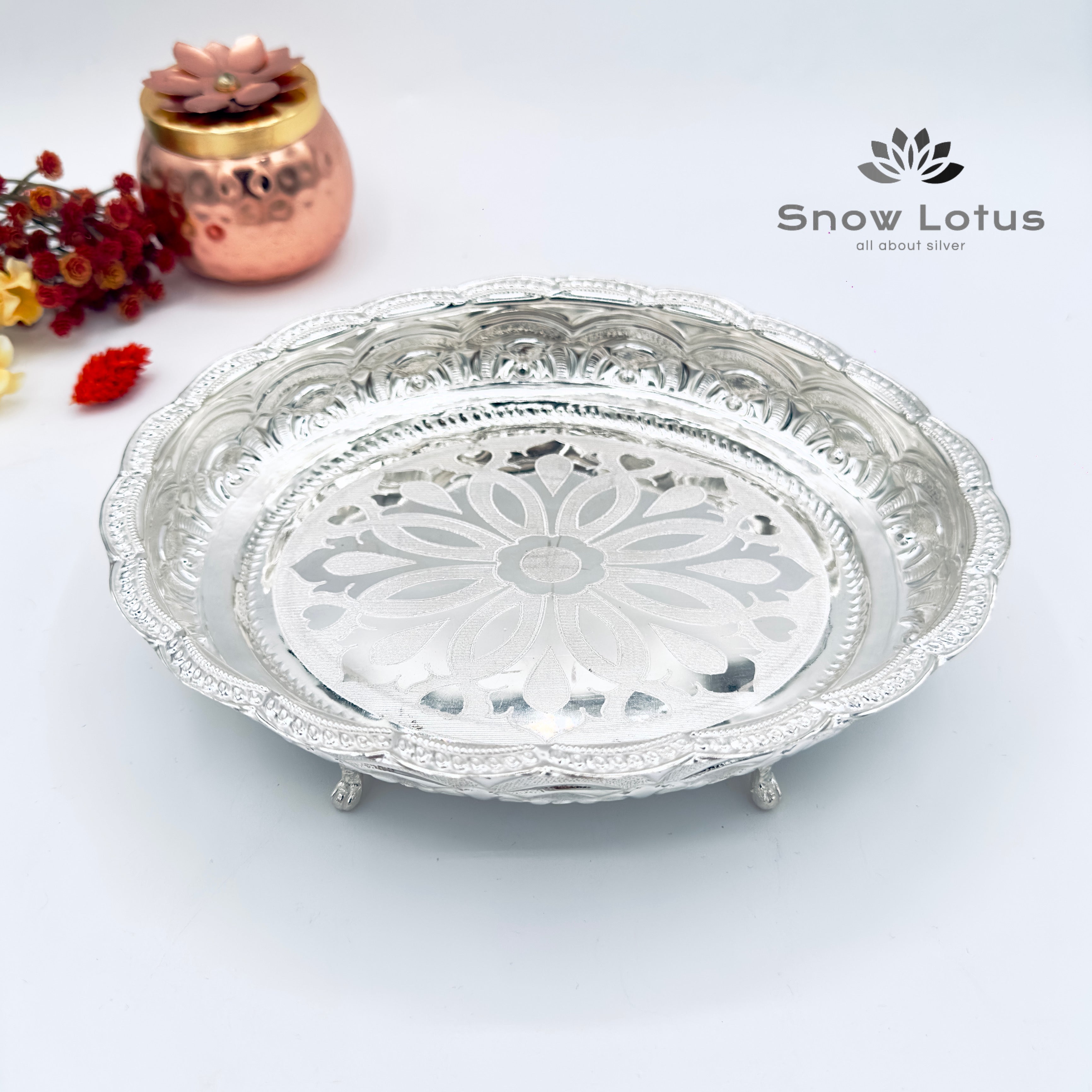 Pooja Plate (Oval shape)