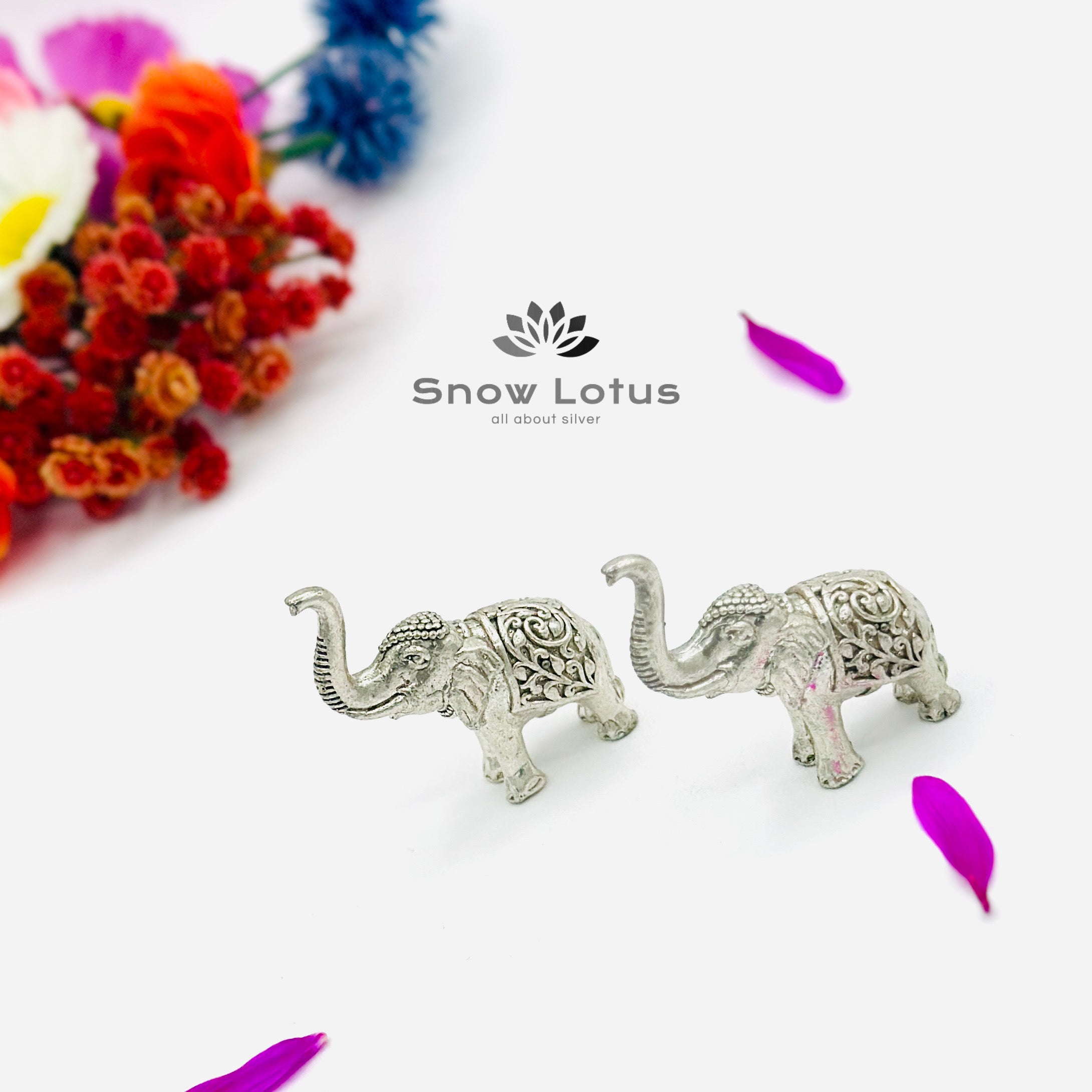 Silver Elephants 3D