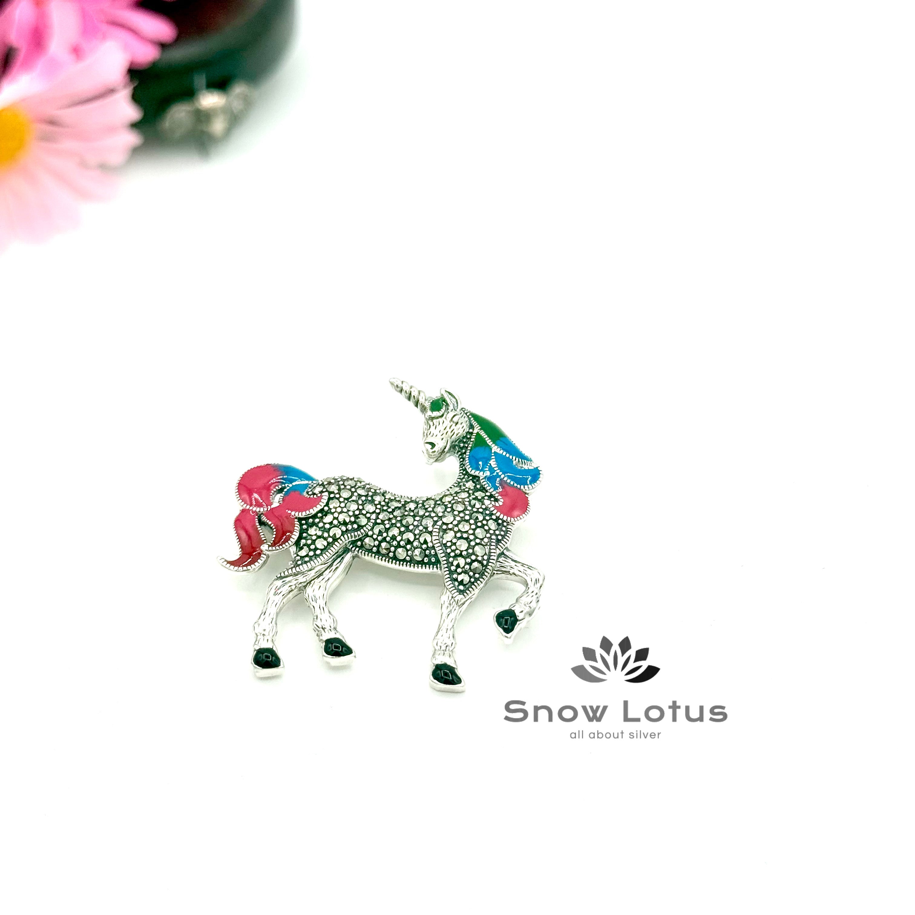 Colorful Unicorn Brooch