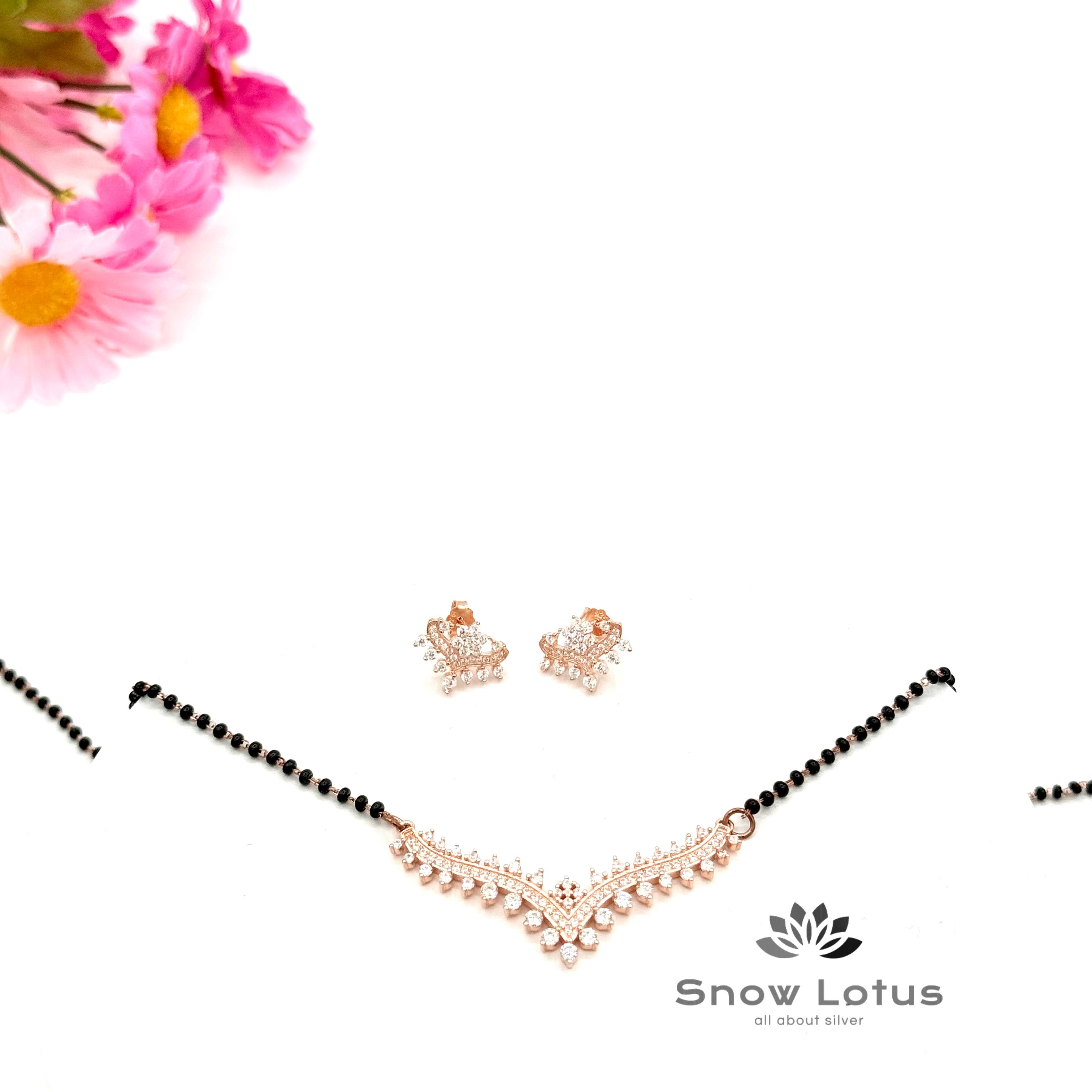 Ravishing mangalsutra with earrings