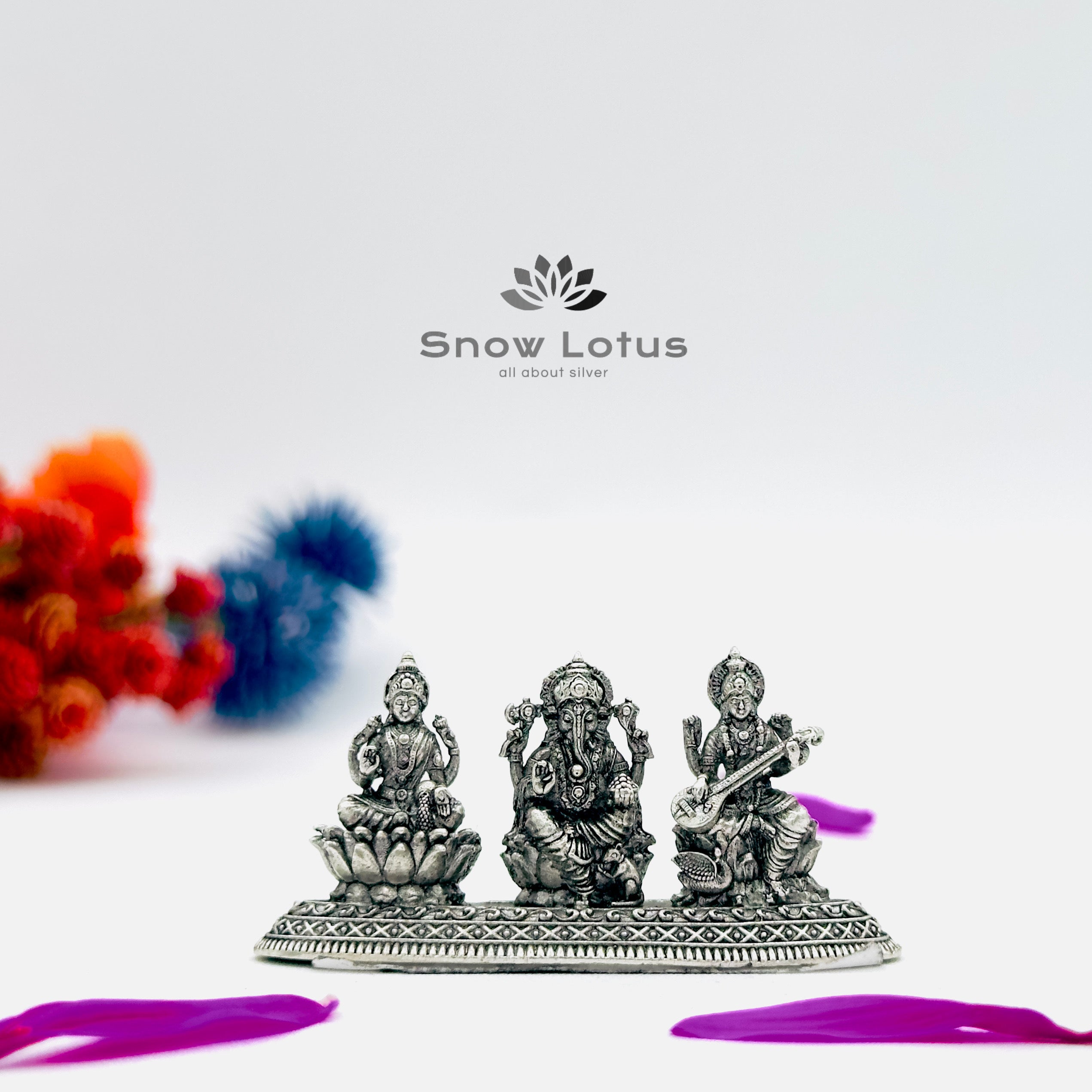 Antique Ganesh, Lakshmi, and Saraswathi