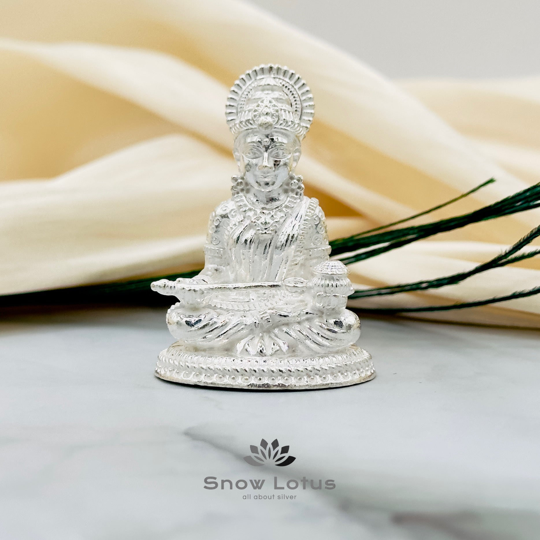 Silver Annapurna Devi 3D