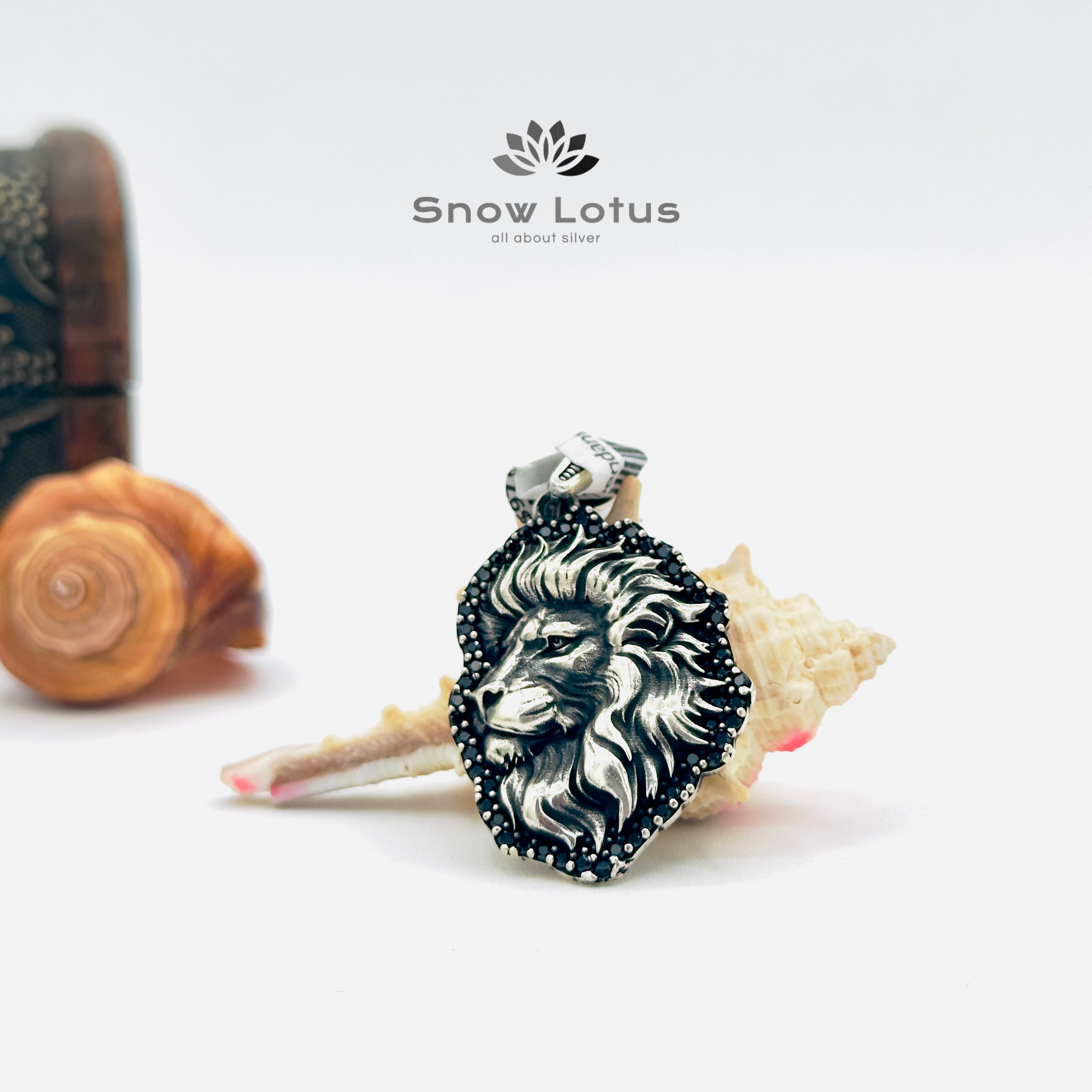 Monarch lion pendant