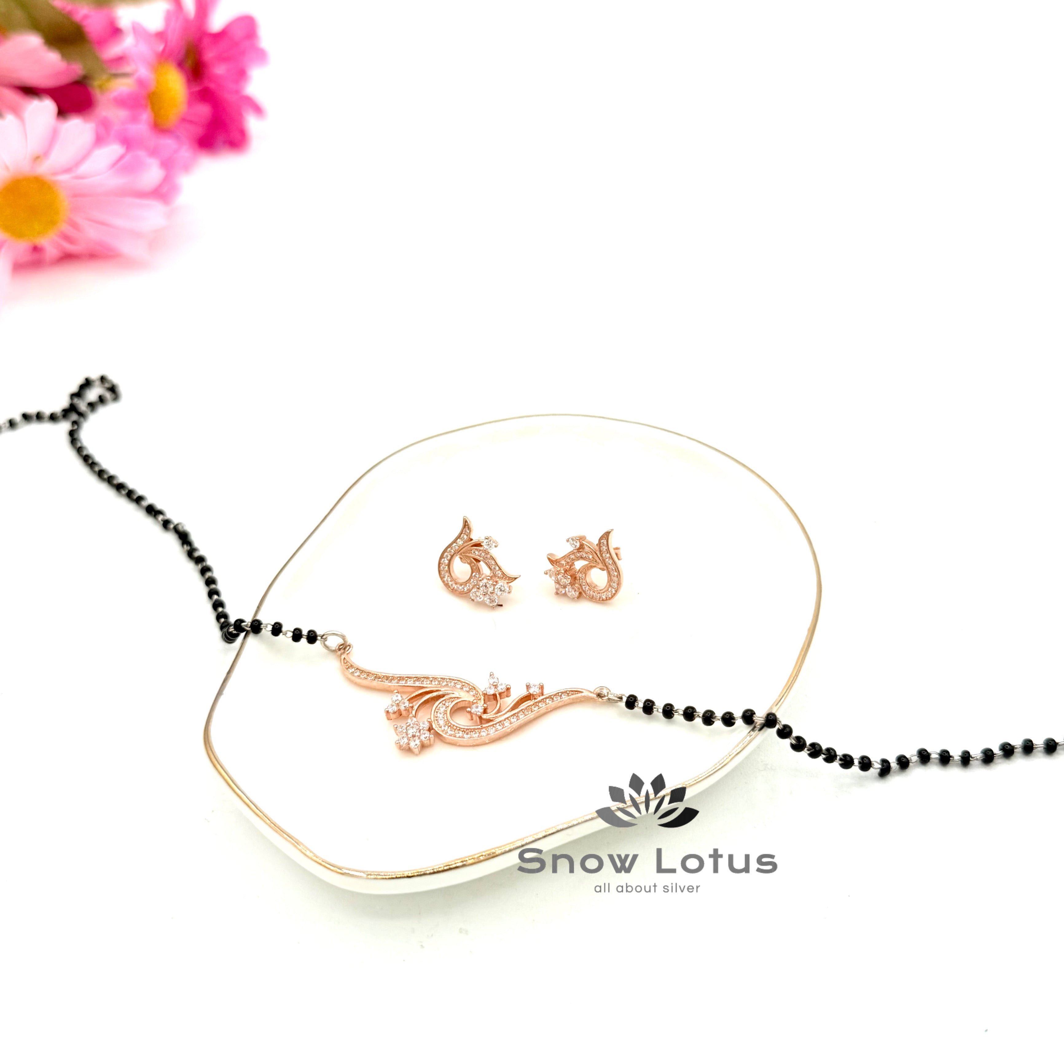 Classy Mangalsutra with earrings