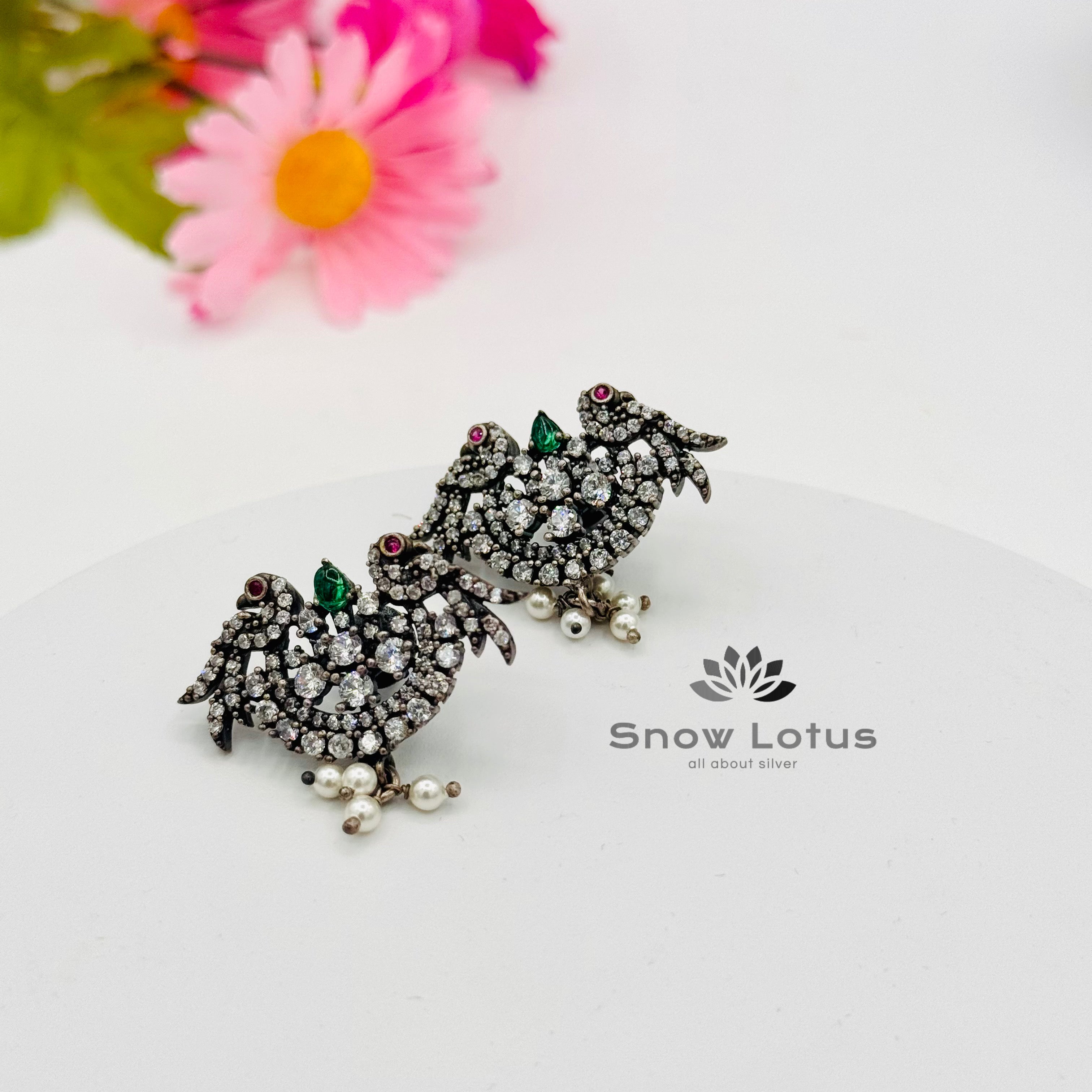 Pretty Peacock Studs