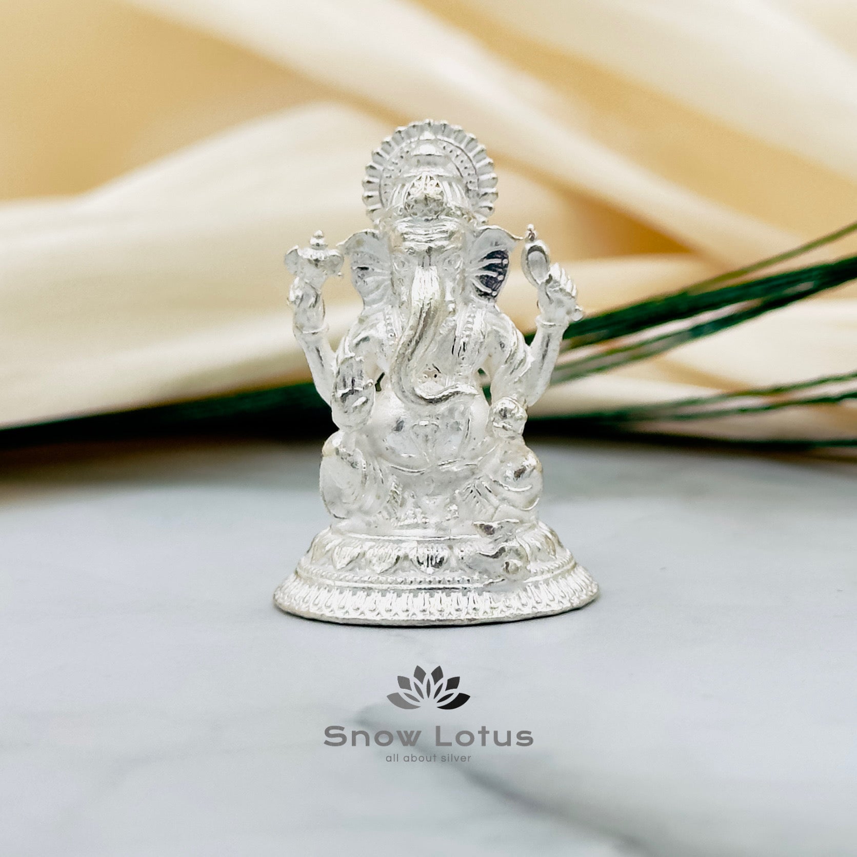 Silver Ganesh 3D