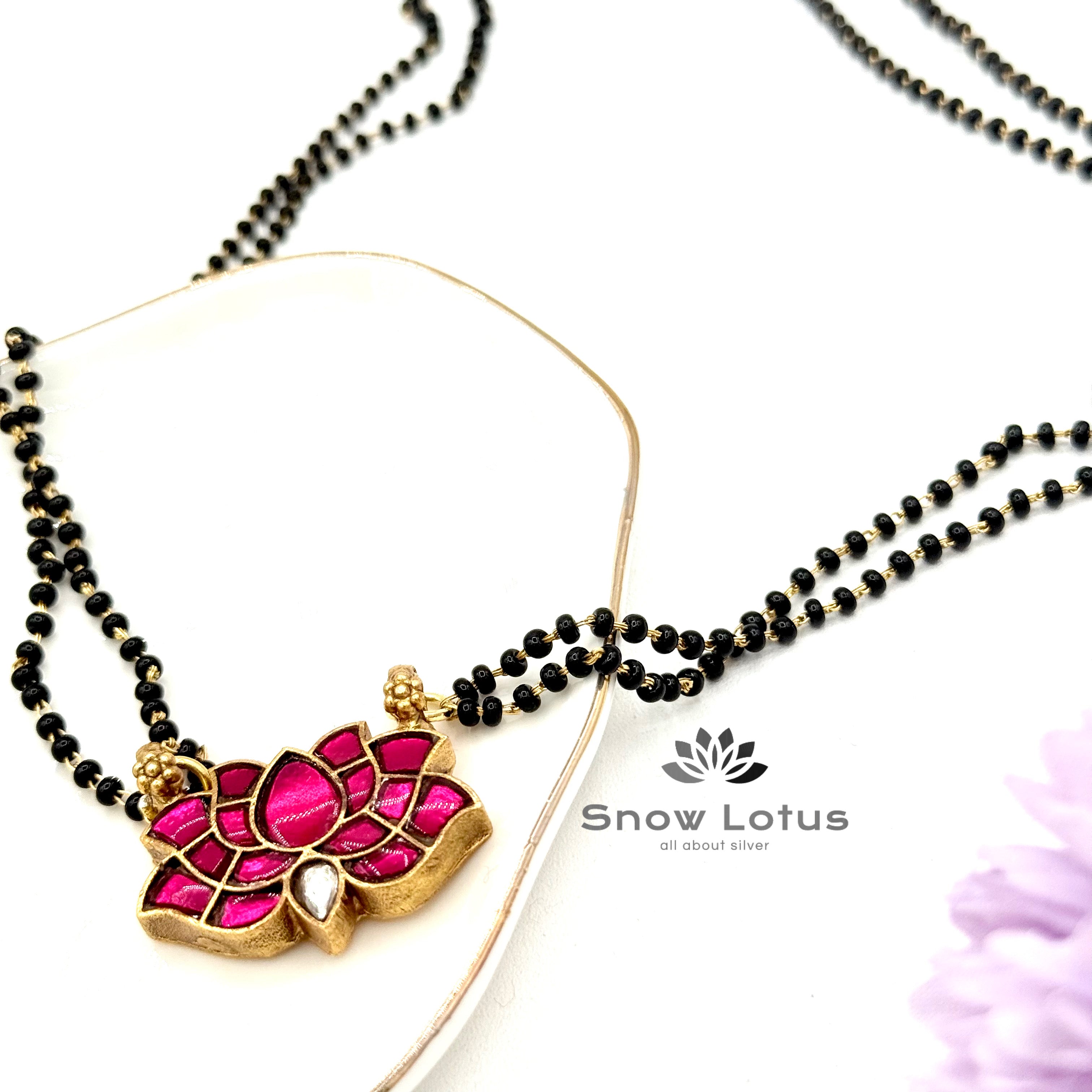 Gorgeous Lotus mangalsutra